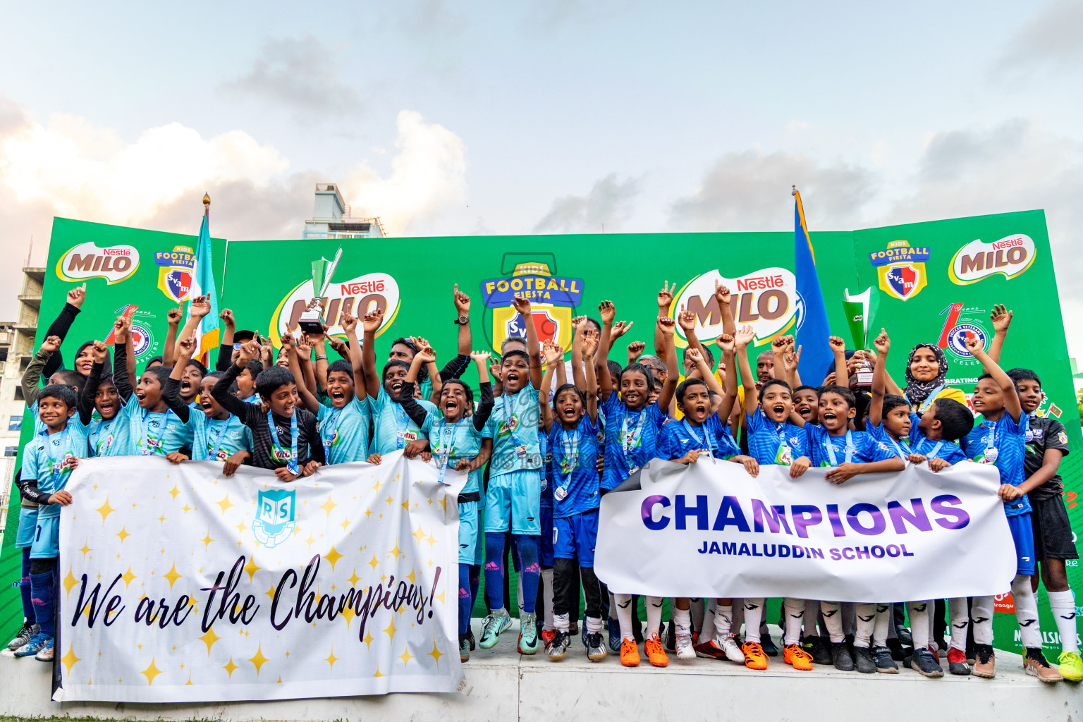 Day 2 of MILO Kids Football Fiesta was held at National Stadium in Male', Maldives on Saturday, 24th February 2024.