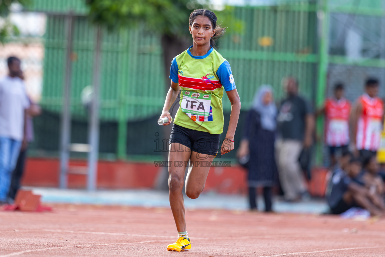 Day 2 of 12th Milo Association Championships was held in Ekuveni Track at Male', Maldives on Friday, 25th April 2025. Photos: Ismail Thoriq / images.mv