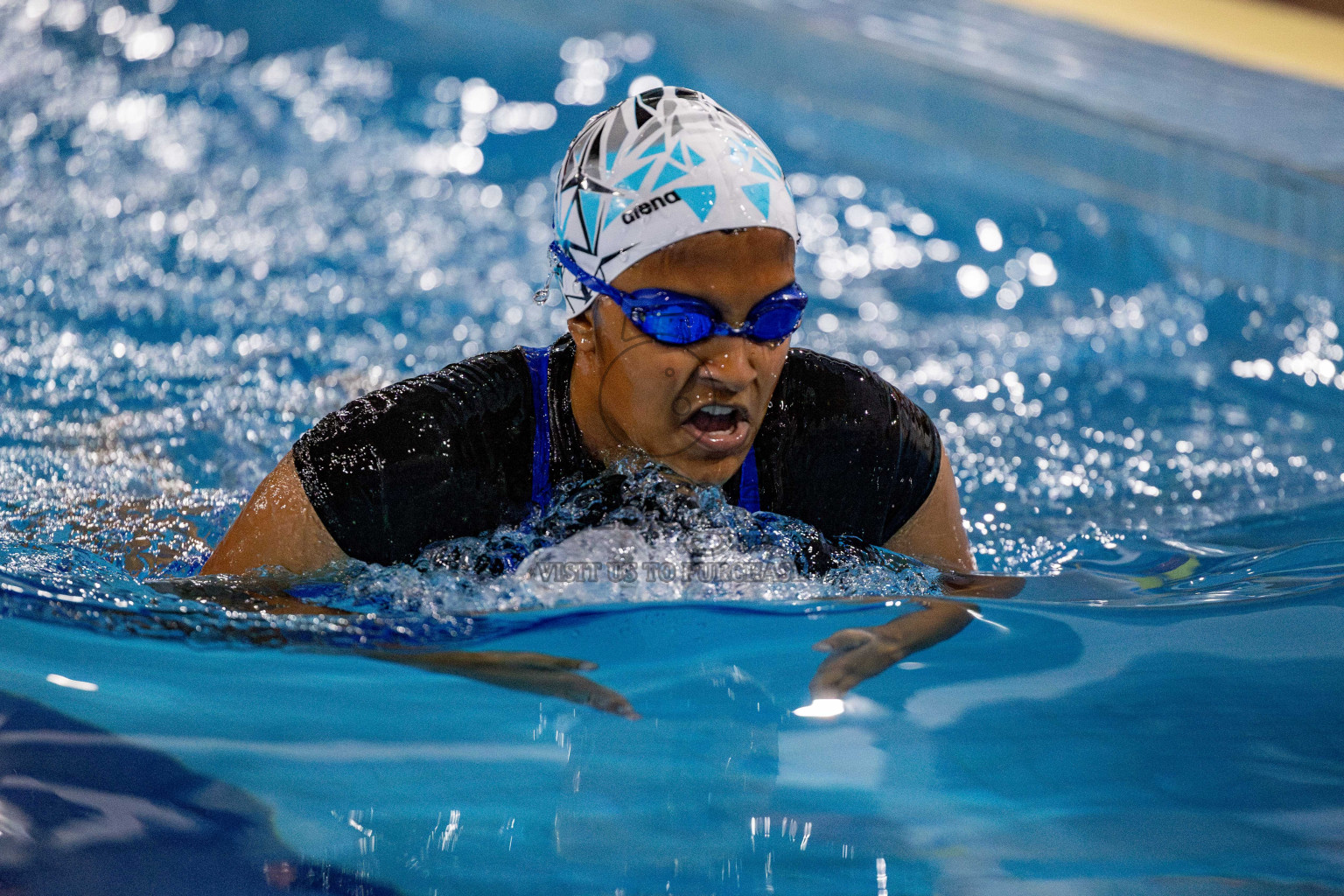 Day 4 of National Swimming Championship 2024 held in Hulhumale', Maldives on Monday, 16th December 2024. Photos: Hassan Simah / images.mv