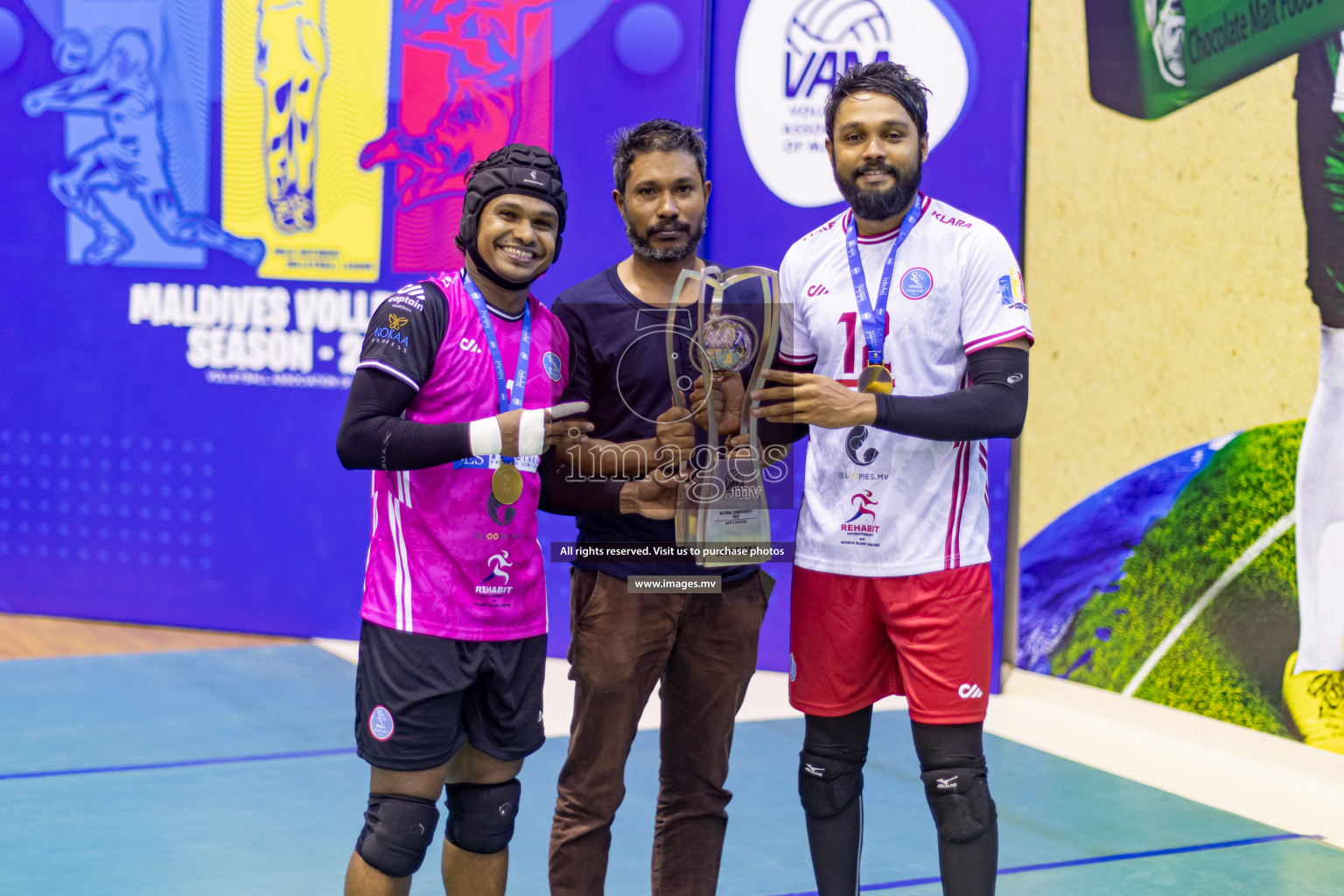 Sports Club City vs Dhivehi Sifainge Club in the Finals of National Volleyball Tournament 2022 on Thursday, 07th July 2022, held in Social Center, Male', Maldives