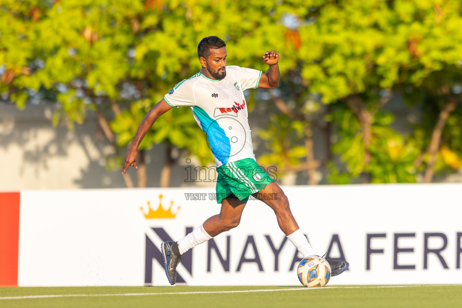 Huss Songun Football Team vs CC Sports Club in Day 2 of Eydhafushi Cup 2025 held in Eydhafushi Football Stadium at B. Eydhafushi, Maldives on Saturday, 6th September 2025. Photos: Mohamed Mahfouz Moosa / images.mv