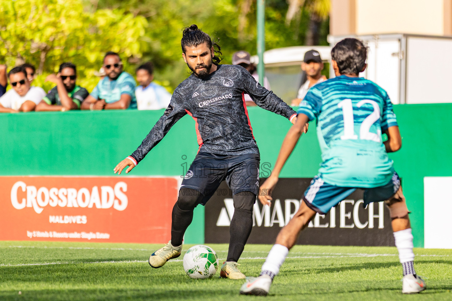 The Marina vs Anantara in Resort League 2025 (South Male Zone) was held on Sunday, 28th September 2025 in Crossroads's Maldives, Photos: Areef Adam / images.mv