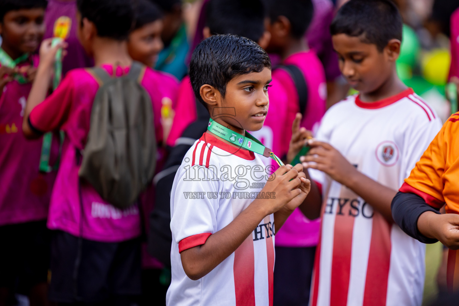 Day 3 of MILO Academy Championship 2025 (U-12) was held at Henveiru Stadium in Male', Maldives on Saturday, 3rd May 2025. Photos: Nausham Waheed / images.mv