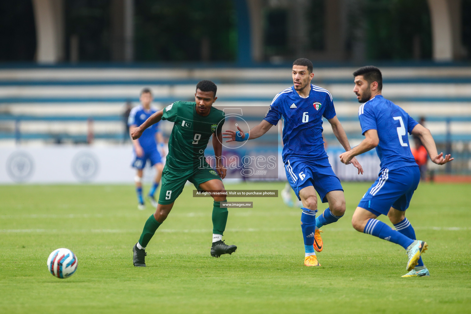 Pakistan vs Kuwait in SAFF Championship 2023 held in Sree Kanteerava Stadium, Bengaluru, India, on Saturday, 24th June 2023. Photos: Nausham Waheed, Hassan Simah / images.mv