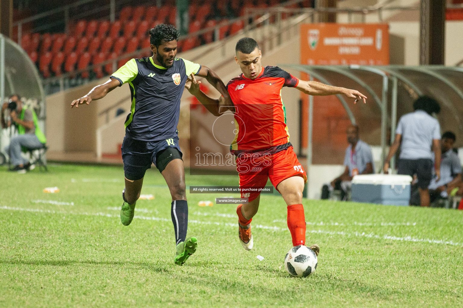 United Victory vs Da Grande SC in Dhiraagu Dhivehi Premier League held in Male', Maldives on 30th December 2019 Photos: Suadh Abdul Sattar /images.mv