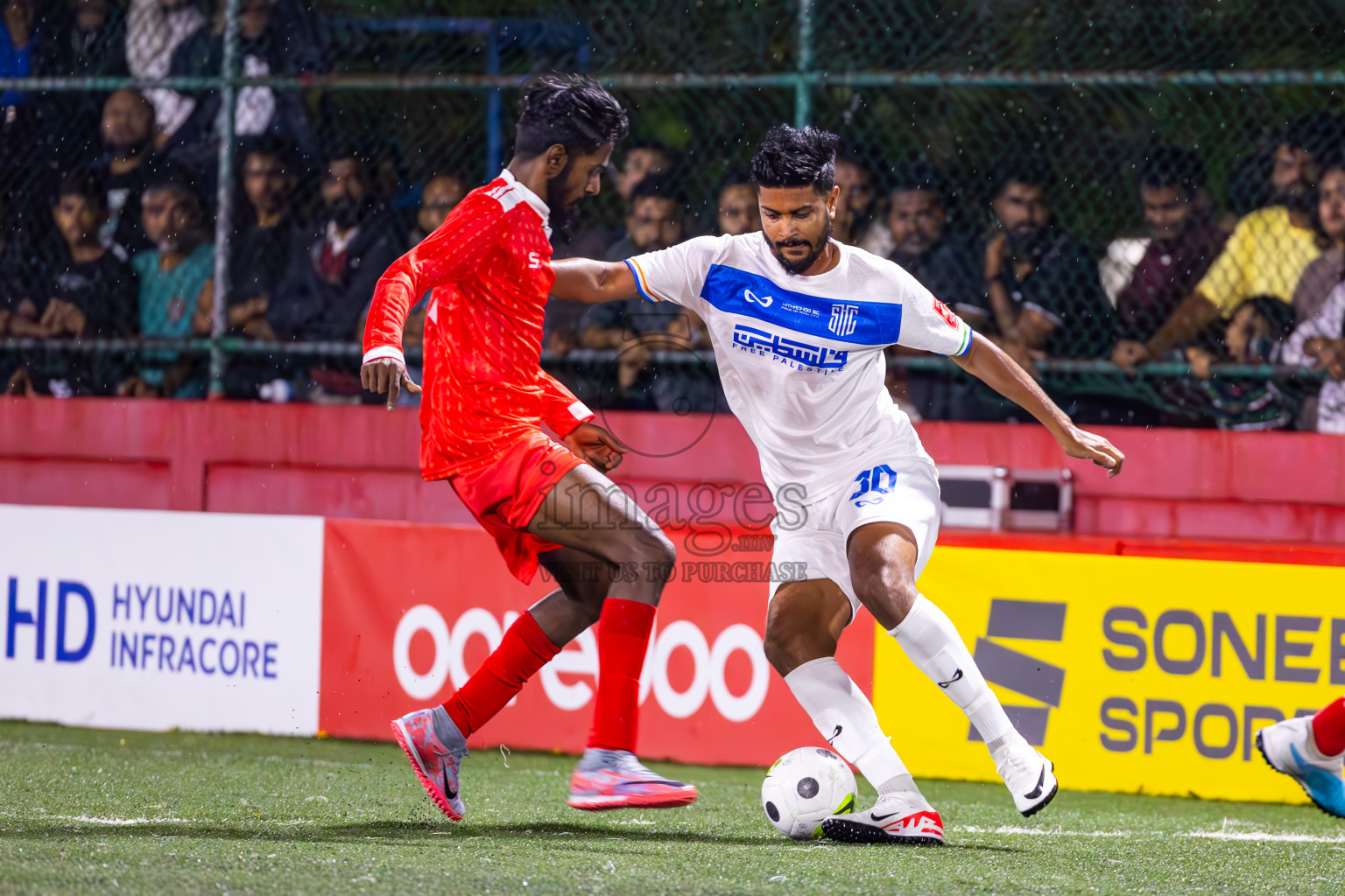 S Feydhoo vs S Hithadhoo in Day 26 of Golden Futsal Challenge 2024 was held on Friday , 9th February 2024 in Hulhumale', Maldives
Photos: Ismail Thoriq / images.mv