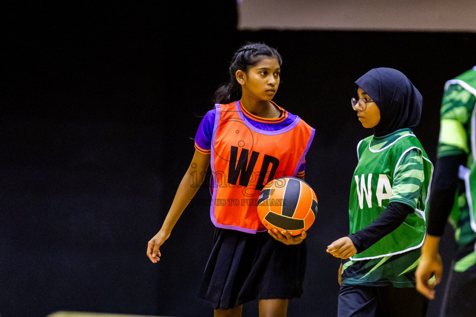 Day 9 of 25th Inter-School Netball Tournament was held in Social Center at Male', Maldives on Monday, 19th August 2024. Photos: Nausham Waheed / images.mv