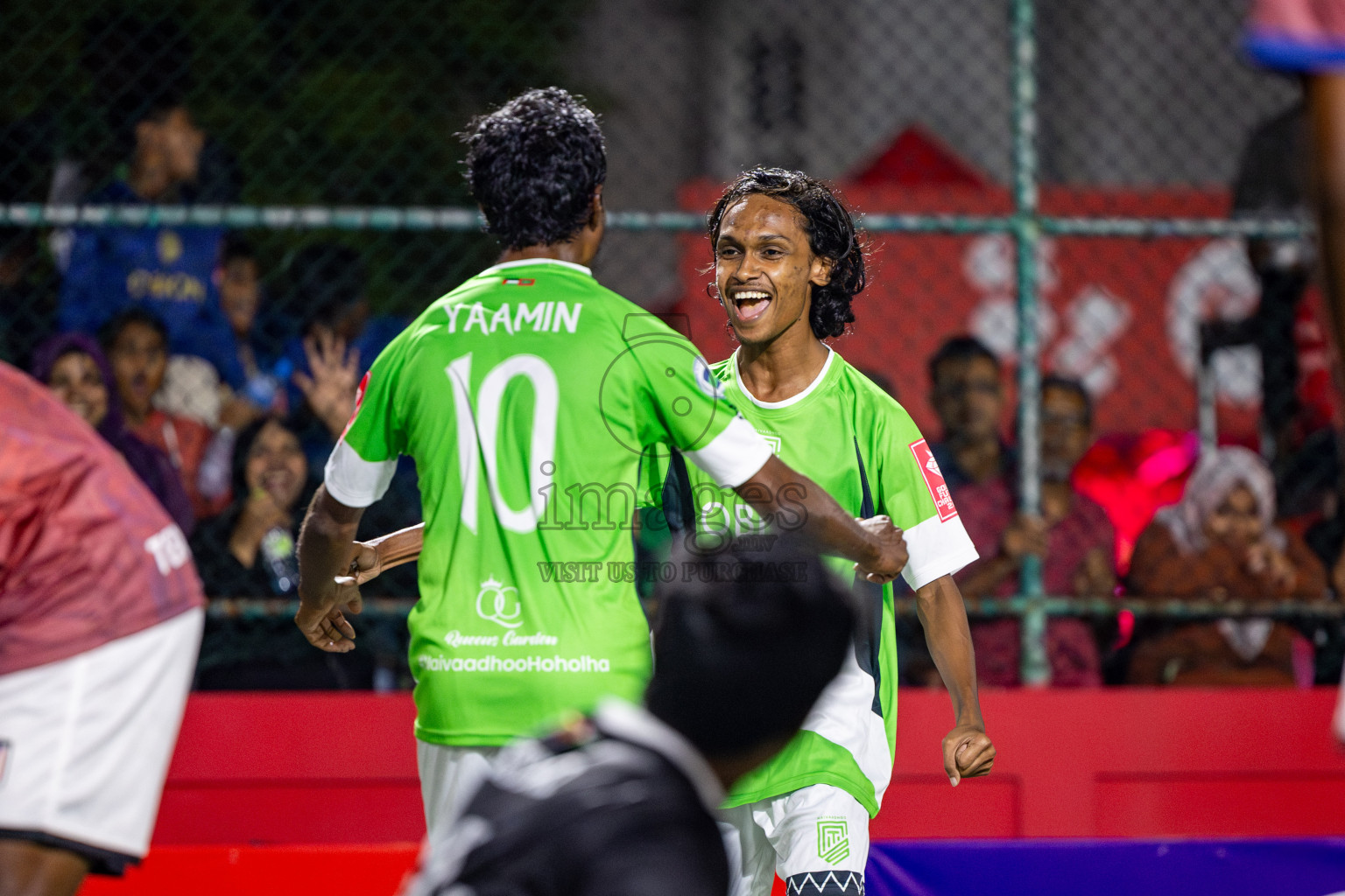 HDh Naivaadhoo vs HDh Nellaidhoo in Day 13 of Golden Futsal Challenge 2025 was held on Friday, 17th January 2025, in Hulhumale', Maldives. Photos: Nausham Waheed / images.mv