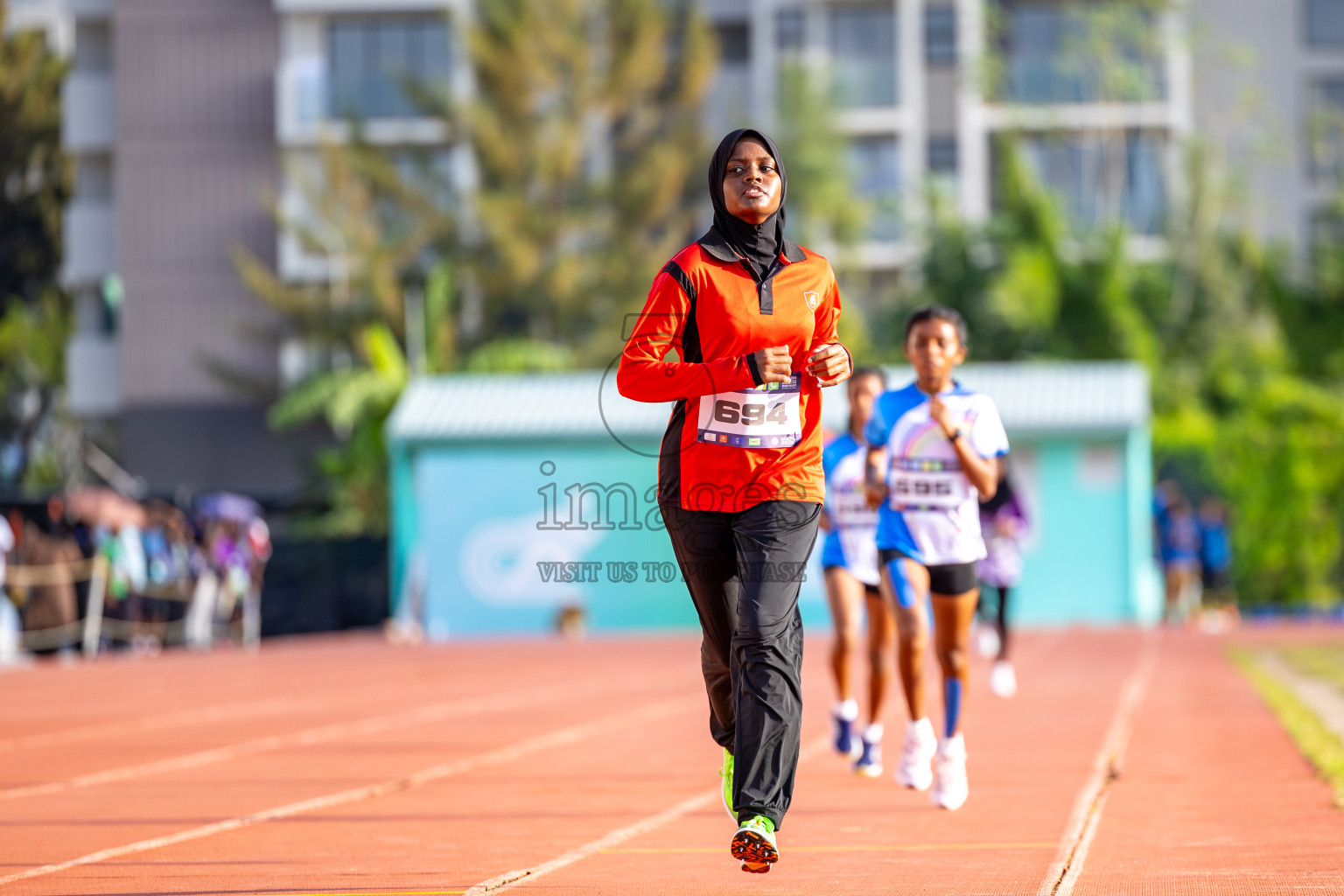 Day 4 of MWSC Interschool Athletics Championships 2024 held in Hulhumale Running Track, Hulhumale, Maldives on Tuesday, 12th November 2024. Photos by: Raaif Yoosuf / Images.mv