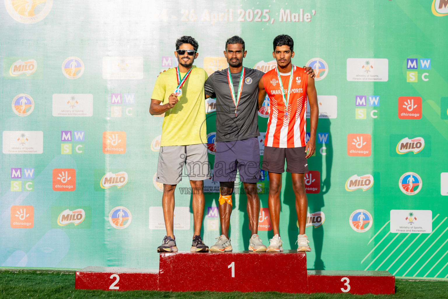 Day 3 of 12th Milo Association Championships was held in Ekuveni Track at Male', Maldives on Saturday, 26th April 2025. Photos: Nausham Waheed / images.mv