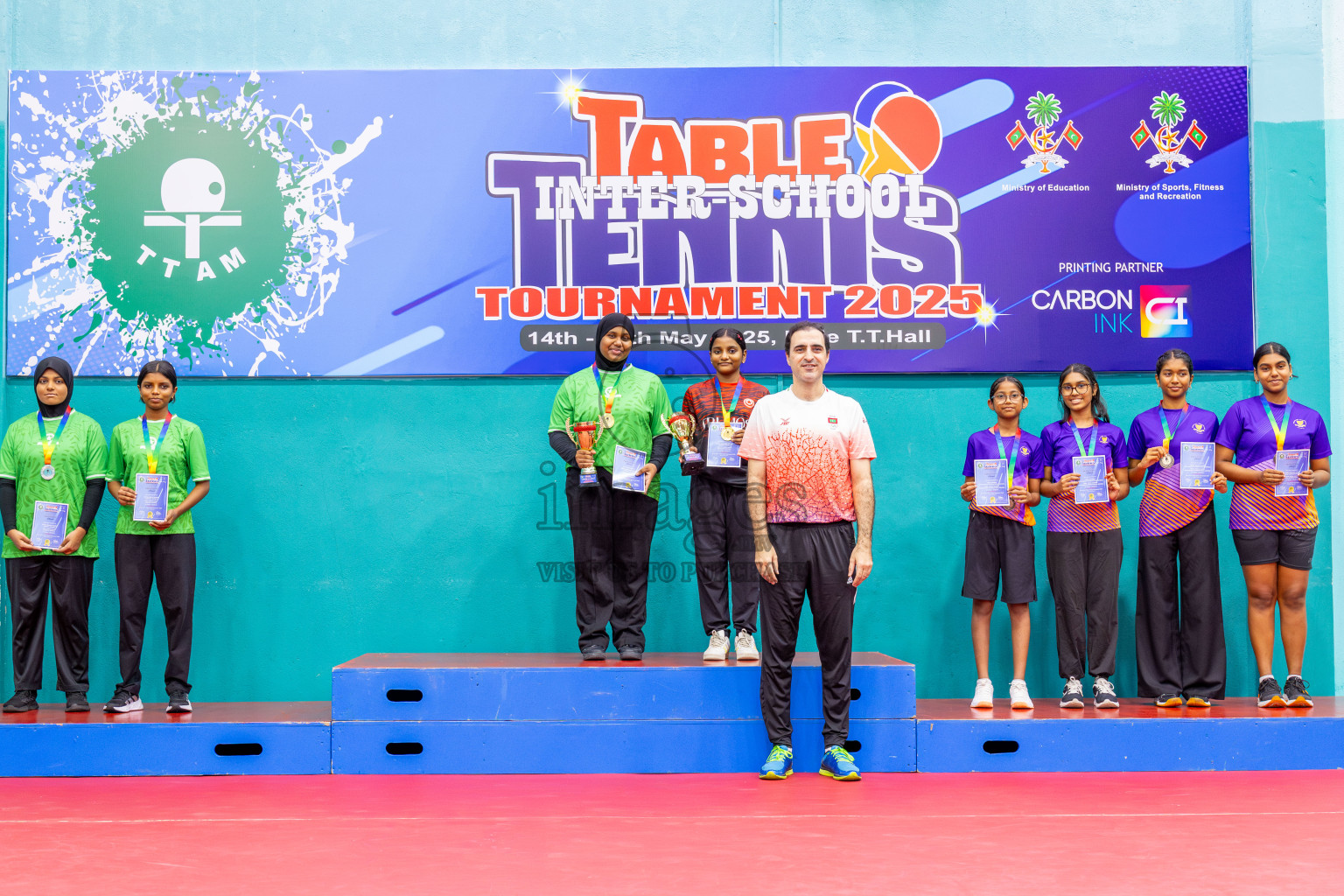 Day 8 of Interschool Table Tennis Tournament 2025 held at Male' TT Hall, Male', Maldives on Thursday, 22nd May 2025.
Photos by: Ismail Thoriq / images.mv