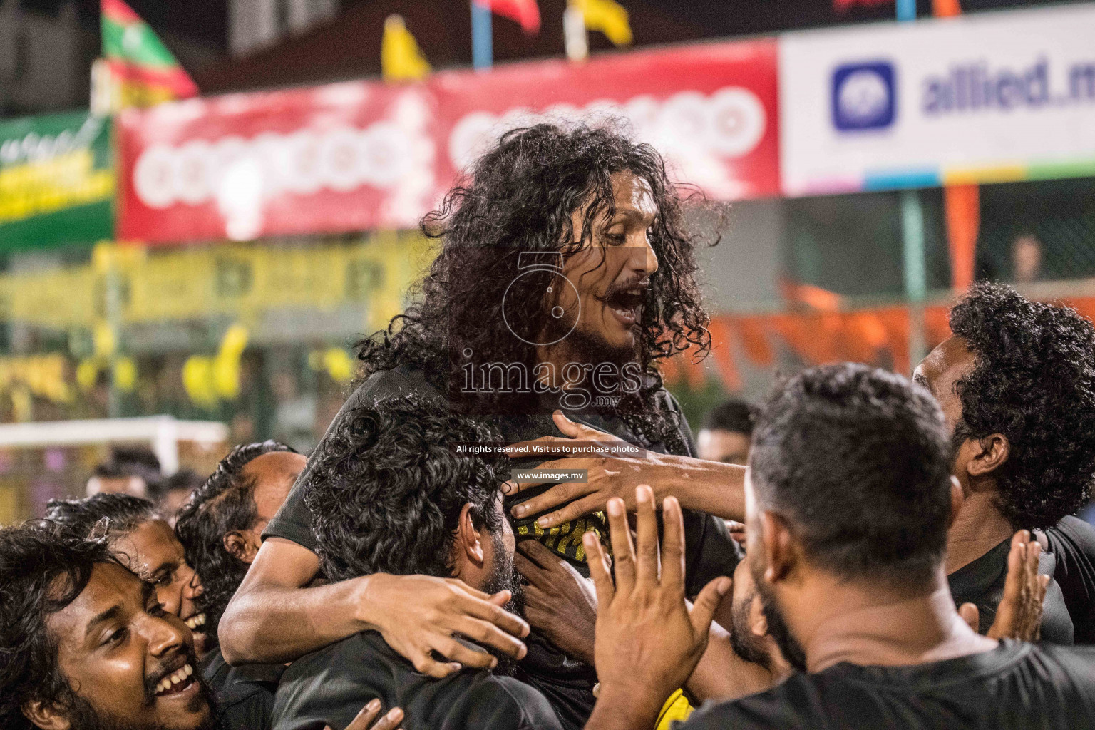 RRC Vs FSM in the Semi Finals of Club Maldives 2021 held in Hulhumale, Maldives on 19 December 2021. Photos: Nausham Waheed / images.mv