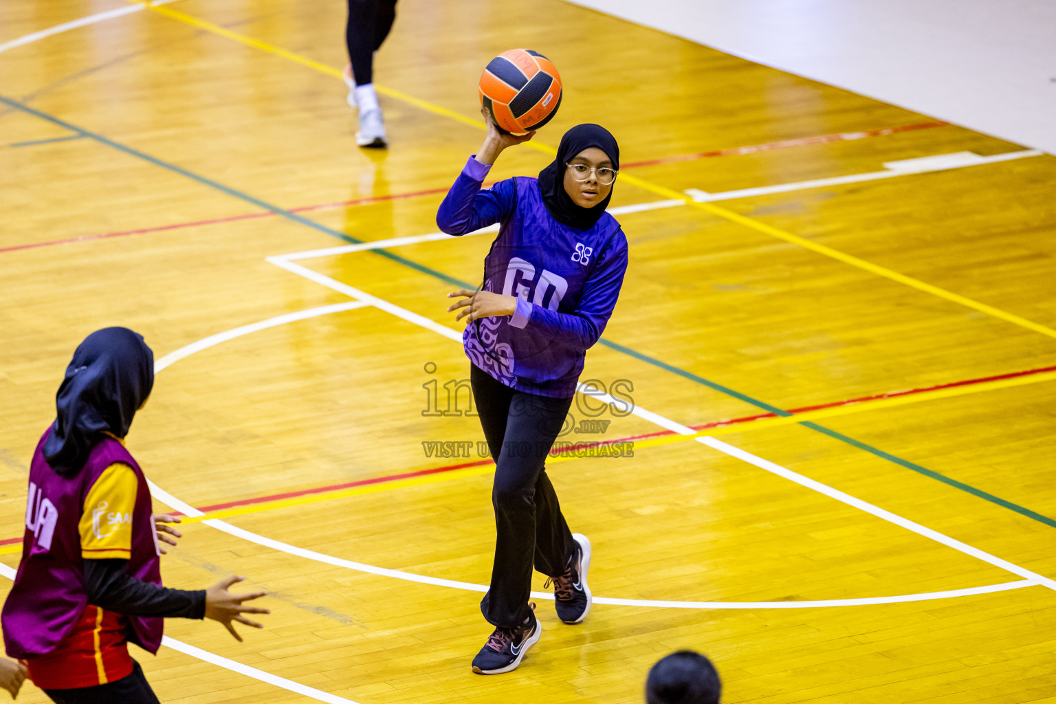 Day 11 of 25th Inter-School Netball Tournament was held in Social Center at Male', Maldives on Wednesday, 21st August 2024. Photos: Nausham Waheed / images.mv