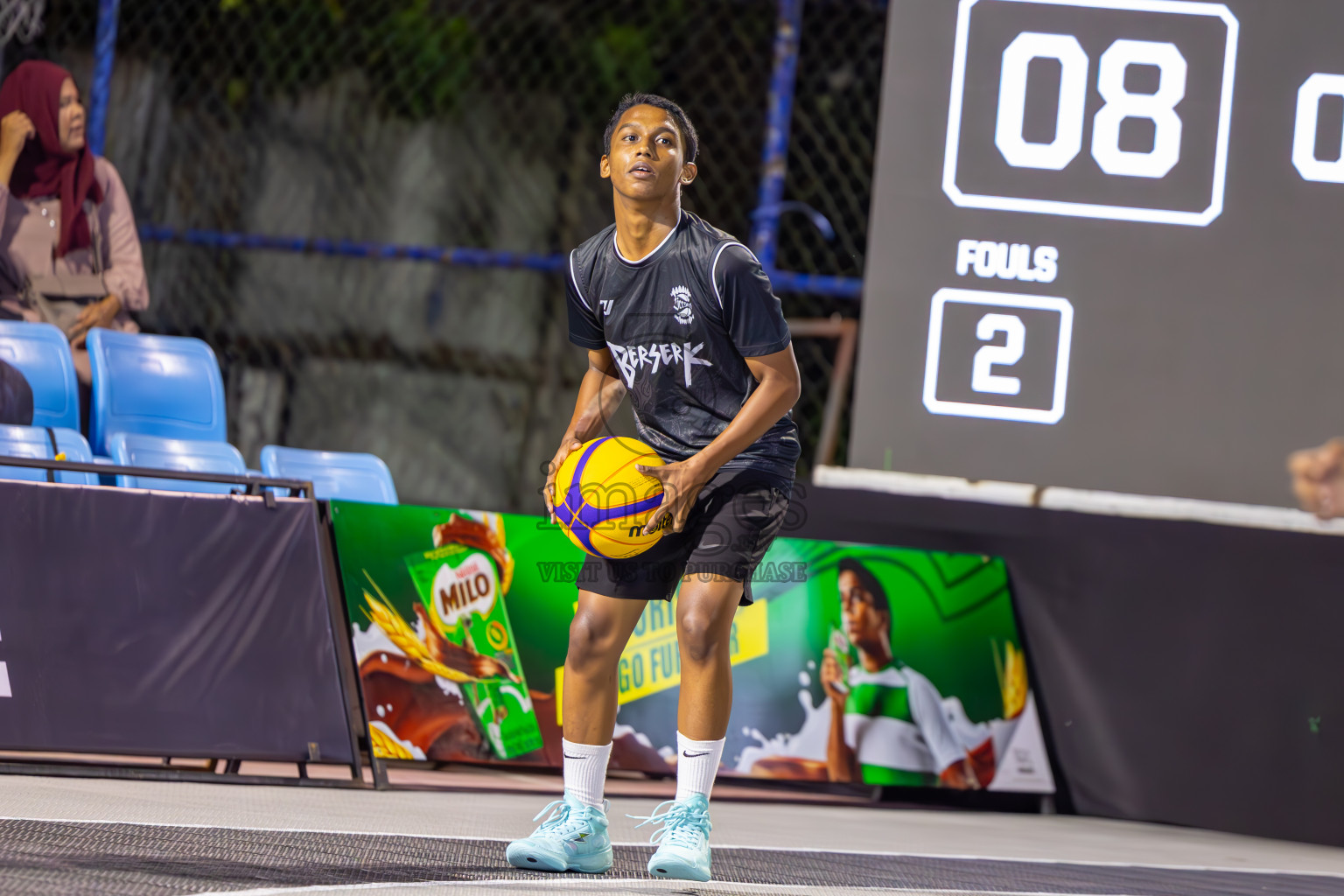 Day 2 of MILO Ramadan 3x3 Challenge 2024 was held in Ekuveni Outdoor Basketball Court at Male', Maldives on Wednesday, 13th March 2024.
Photos: Ismail Thoriq / images.mv