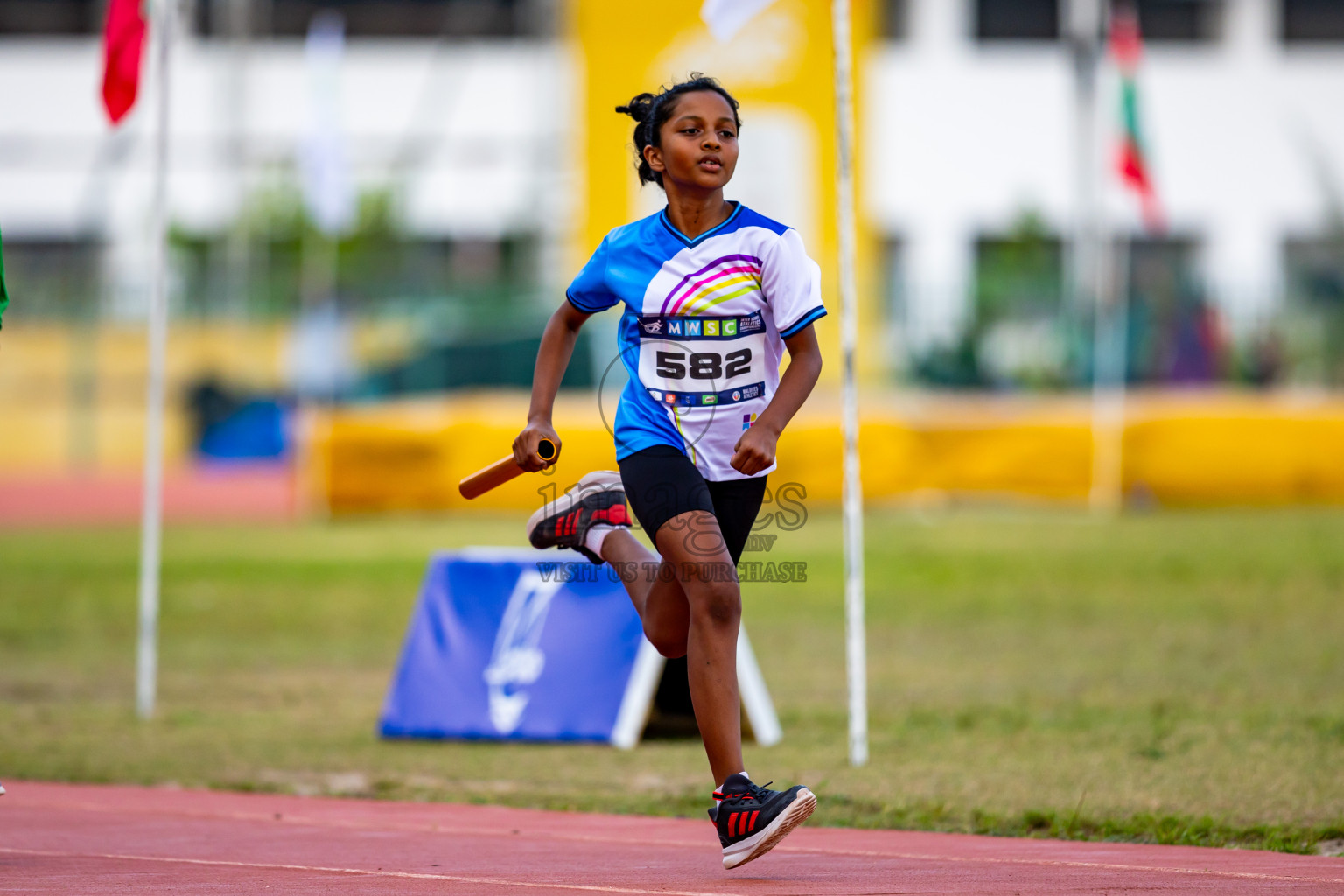 Day 5 of MWSC Interschool Athletics Championships 2024 held in Hulhumale Running Track, Hulhumale, Maldives on Wednesday, 13th November 2024. Photos by: Nausham Waheed / Images.mv