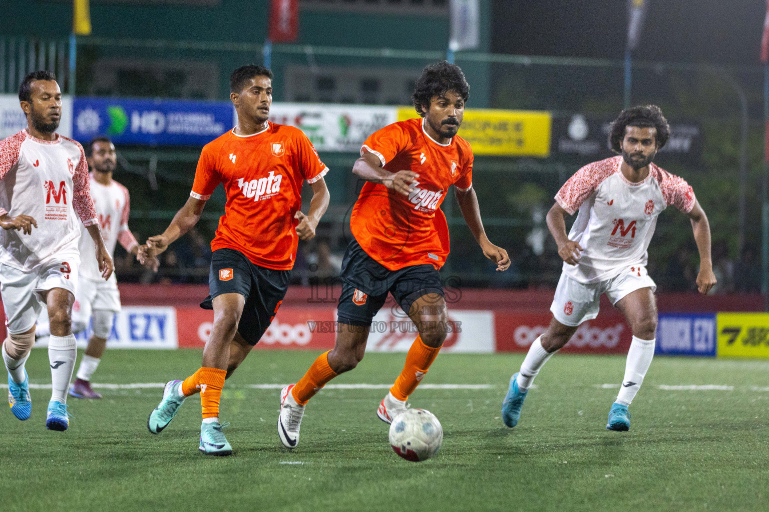 L Dhanbidhoo VS L Maavah in Day 12 of Golden Futsal Challenge 2024 was held on Friday, 26th January 2024, in Hulhumale', Maldives Photos: Nausham Waheed / images.mv