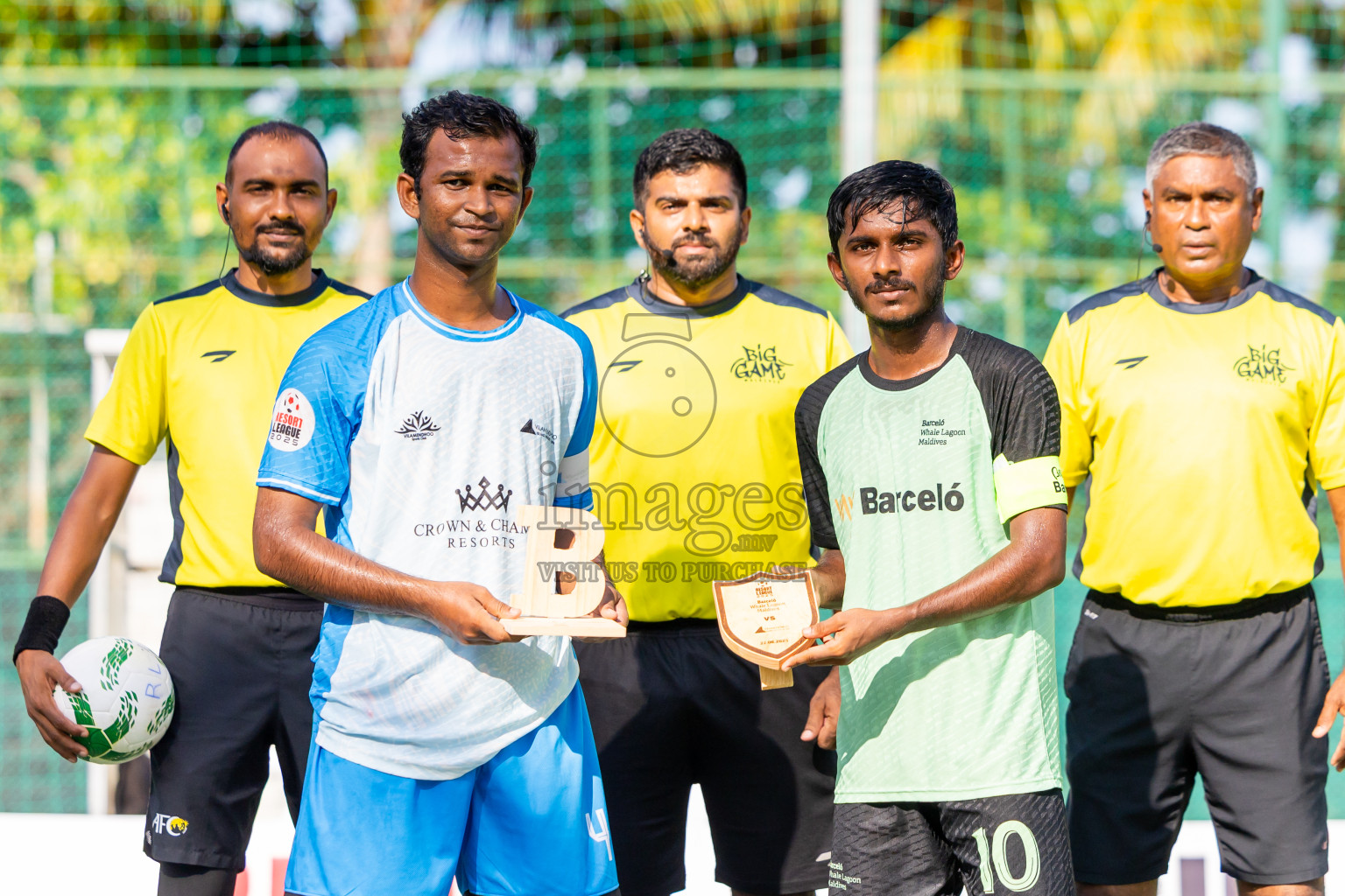 Barcelo vs Vilamendhoo in Day 3 of Resort League 2025 (Ari Zone) was held on Sunday, 22nd June 2025 in Conrad Maldives Rangali Island, Alif Dhaalu Atoll, Maldives. Photos: Nausham Waheed / images.mv