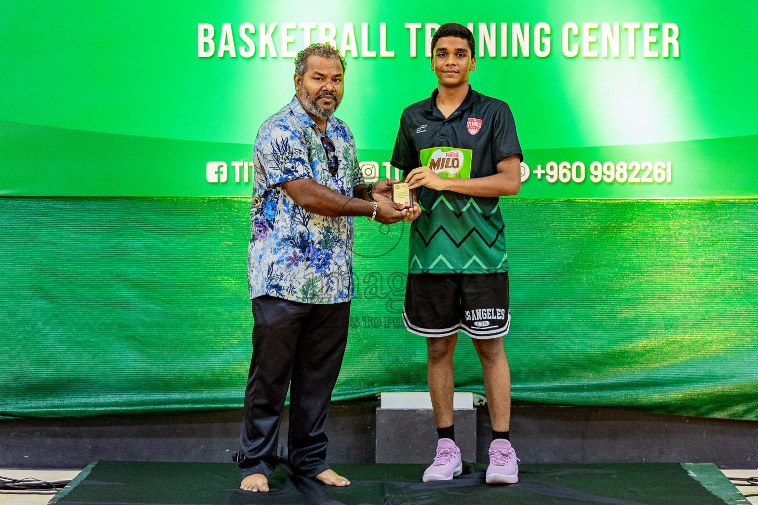 Day 3 of Milo 5 x 5 Junior Challenge 2025 - Basketball tournament held in Basketball Training Center, Male', Maldives on Saturday, 11th October 2025. Photos by: Nausham Waheed, Areef Adam / Images.mv