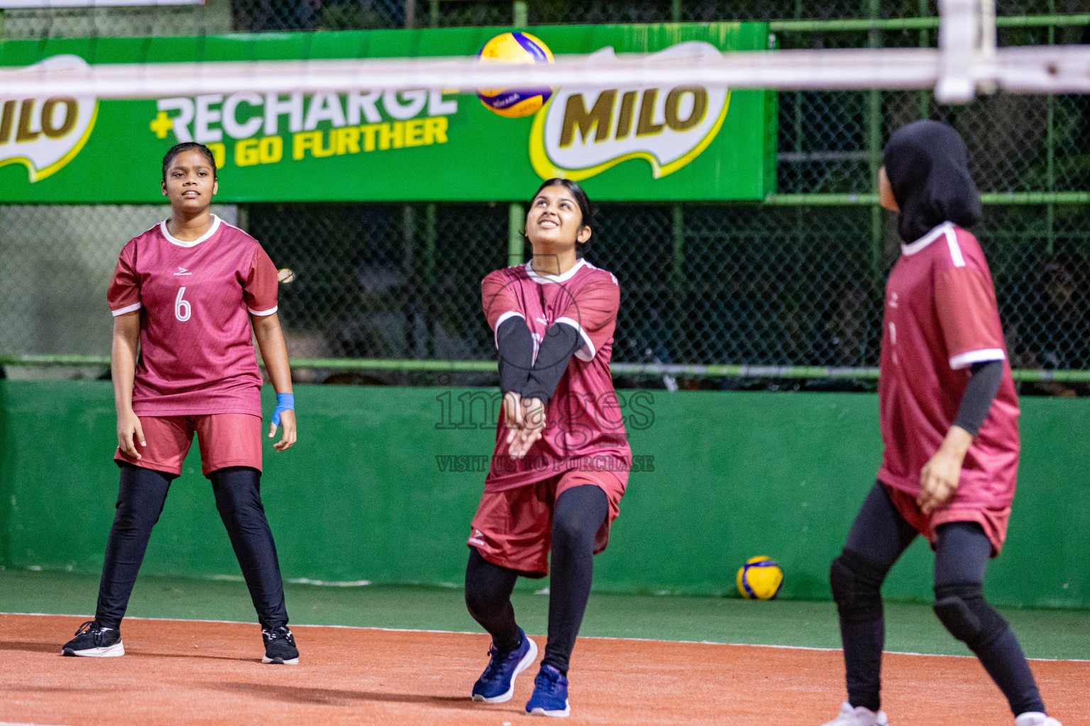 Island Ocean Club vs Club Rising Star Academy in Milo National Junior Volleyball Championship 2025 Day 3 was held on Monday, 24th November 2025 at Ekuveni Turf Court Male', Maldives. Photos: Areef Adam / images.mv
