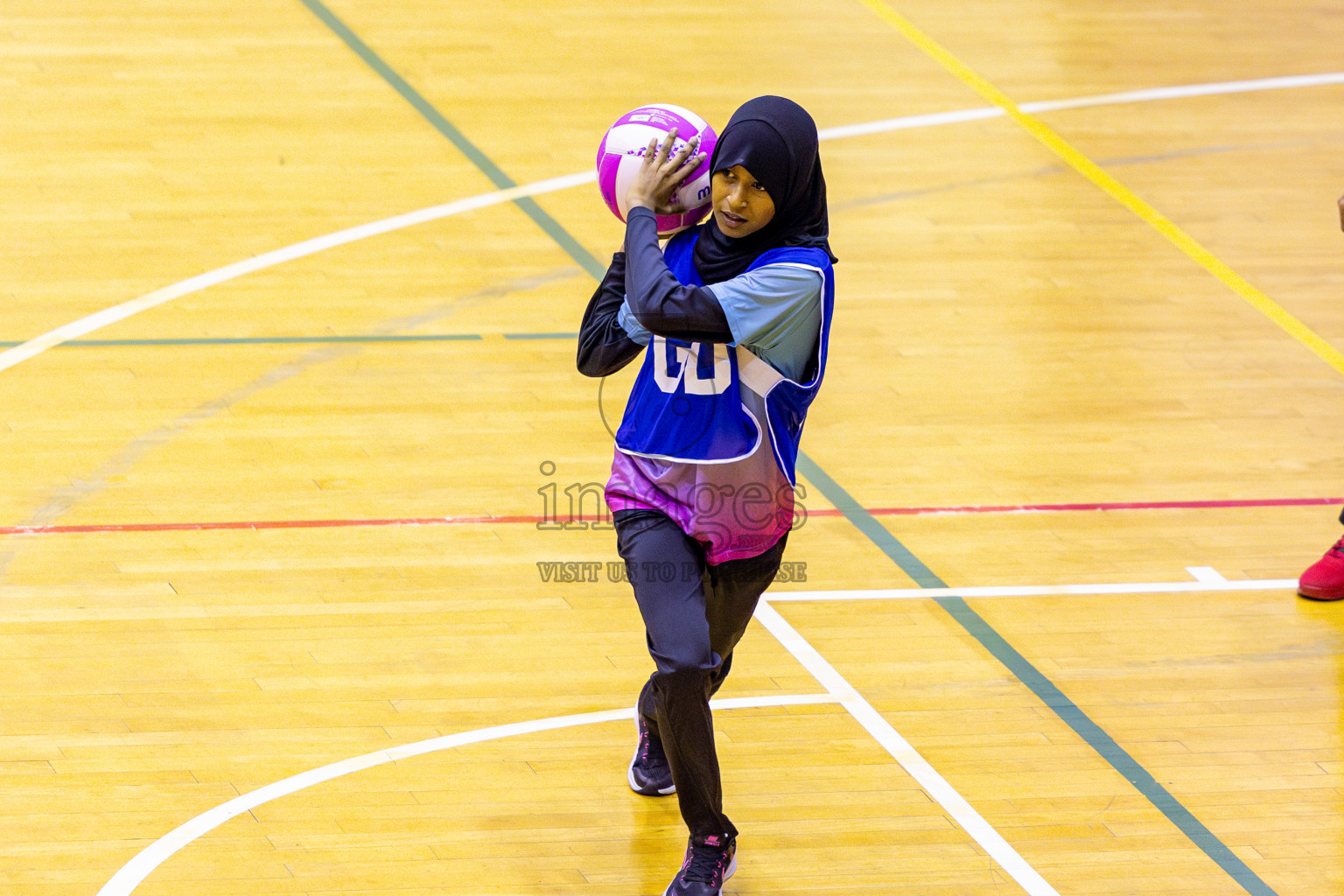 Young Netters B vs N Sports Academy B in Day 3 of 3rd Netball Junior Championship, held at Social Center on Tuesday, 21st January 2025 . Photos: Nausham Waheed / images.mv