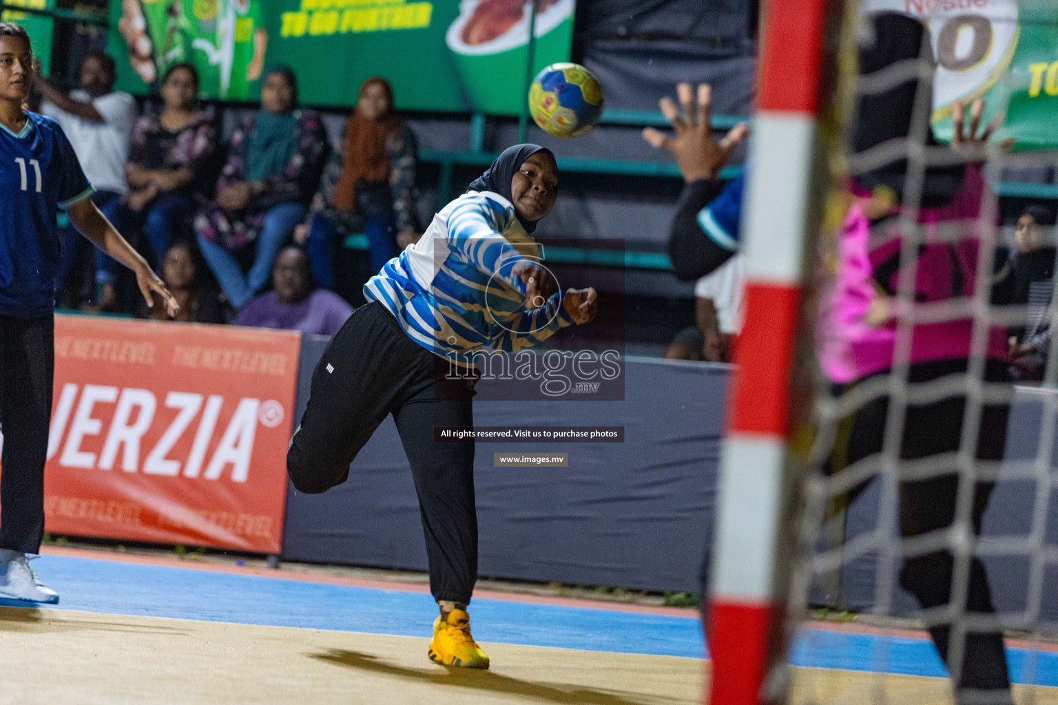 Quarter Final of 7th Inter-Office/Company Handball Tournament 2023, held in Handball ground, Male', Maldives on Friday, 20th October 2023 Photos: Nausham Waheed/ Images.mv