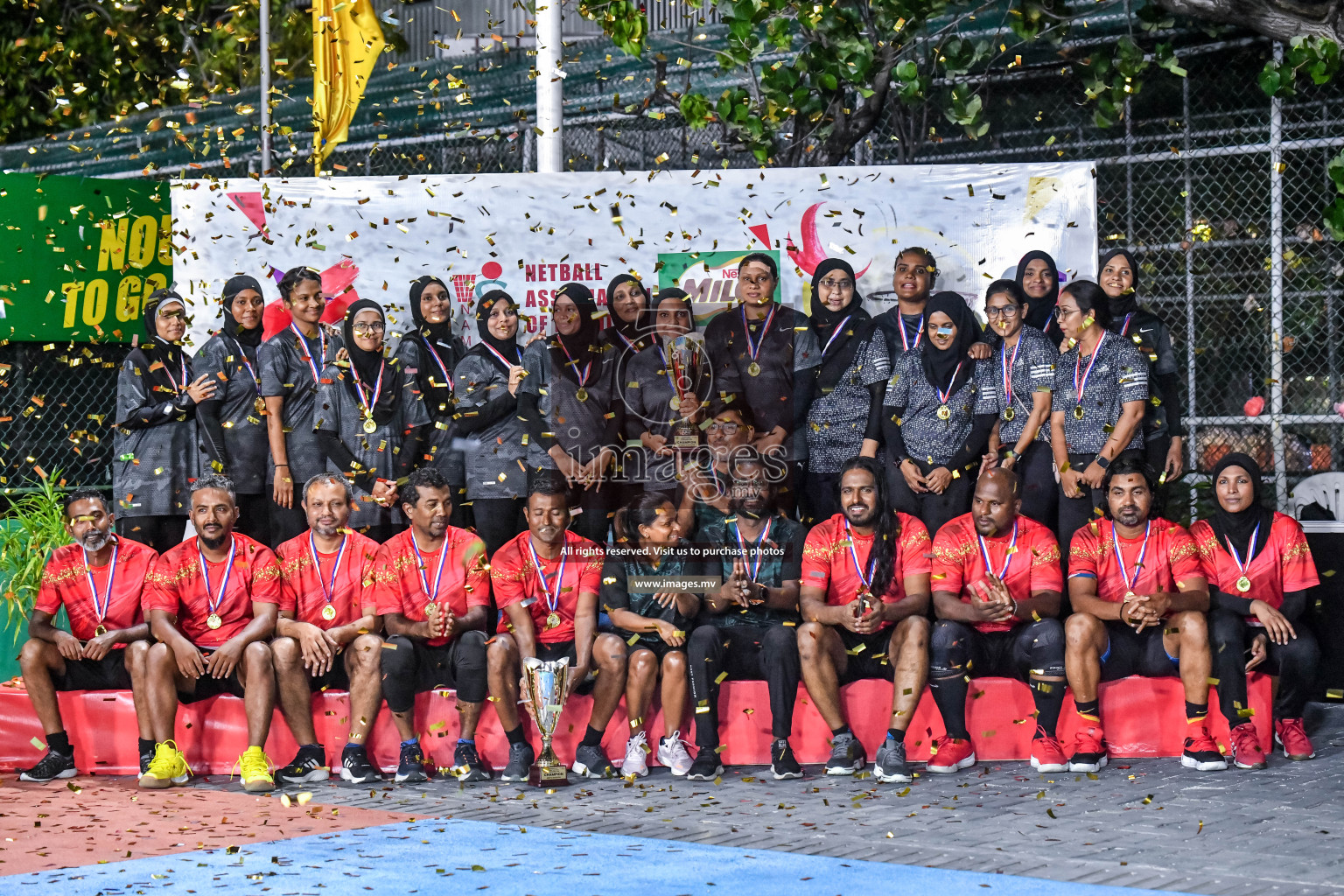 Final of Inter-School Parents Netball Tournament was held in Male', Maldives on 4th December 2022. Photos: Nausham Waheed / images.mv