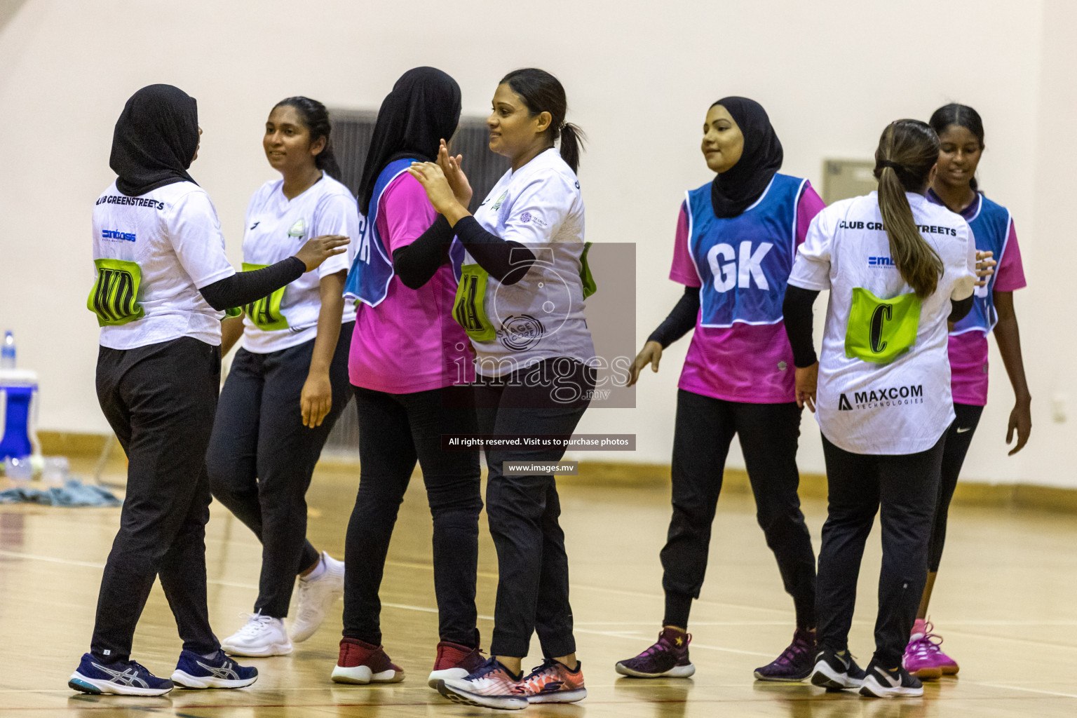 Sports Club Shining Star vs Club Green Streets in the Milo National Netball Tournament 2022 on 17 July 2022, held in Social Center, Male', Maldives. Photographer: Hassan Simah / Images.mv