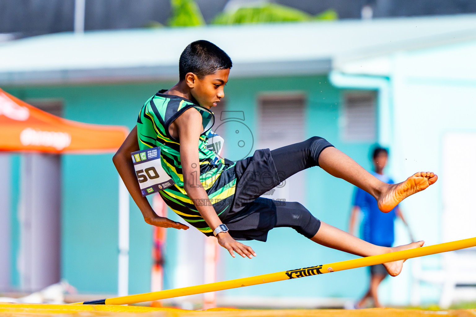 Day 3 of MWSC Interschool Athletics Championships 2024 held in Hulhumale Running Track, Hulhumale, Maldives on Monday, 11th November 2024. Photos by:  Nausham Waheed / Images.mv