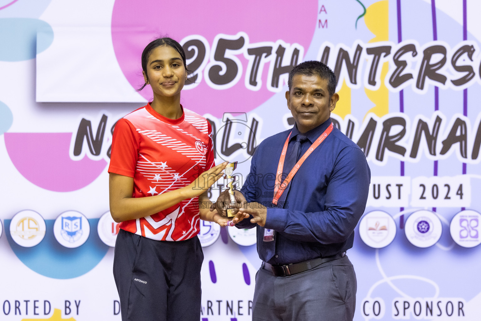 Day 8 of 25th Inter-School Netball Tournament was held in Social Center at Male', Maldives on Sunday, 18th August 2024.