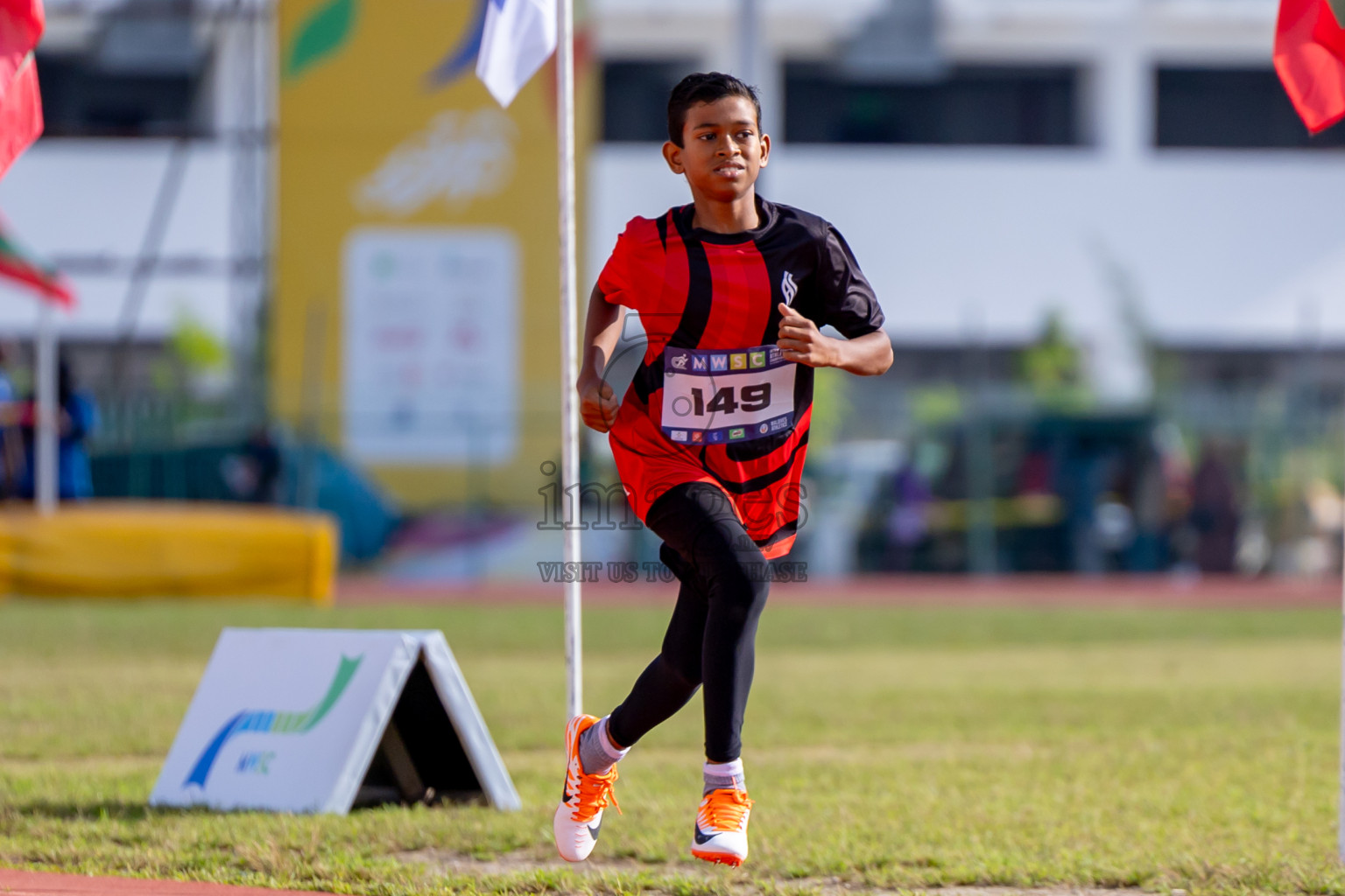 Day 4 of MWSC Interschool Athletics Championships 2024 held in Hulhumale Running Track, Hulhumale, Maldives on Tuesday, 12th November 2024. Photos by: Nausham Waheed / Images.mv