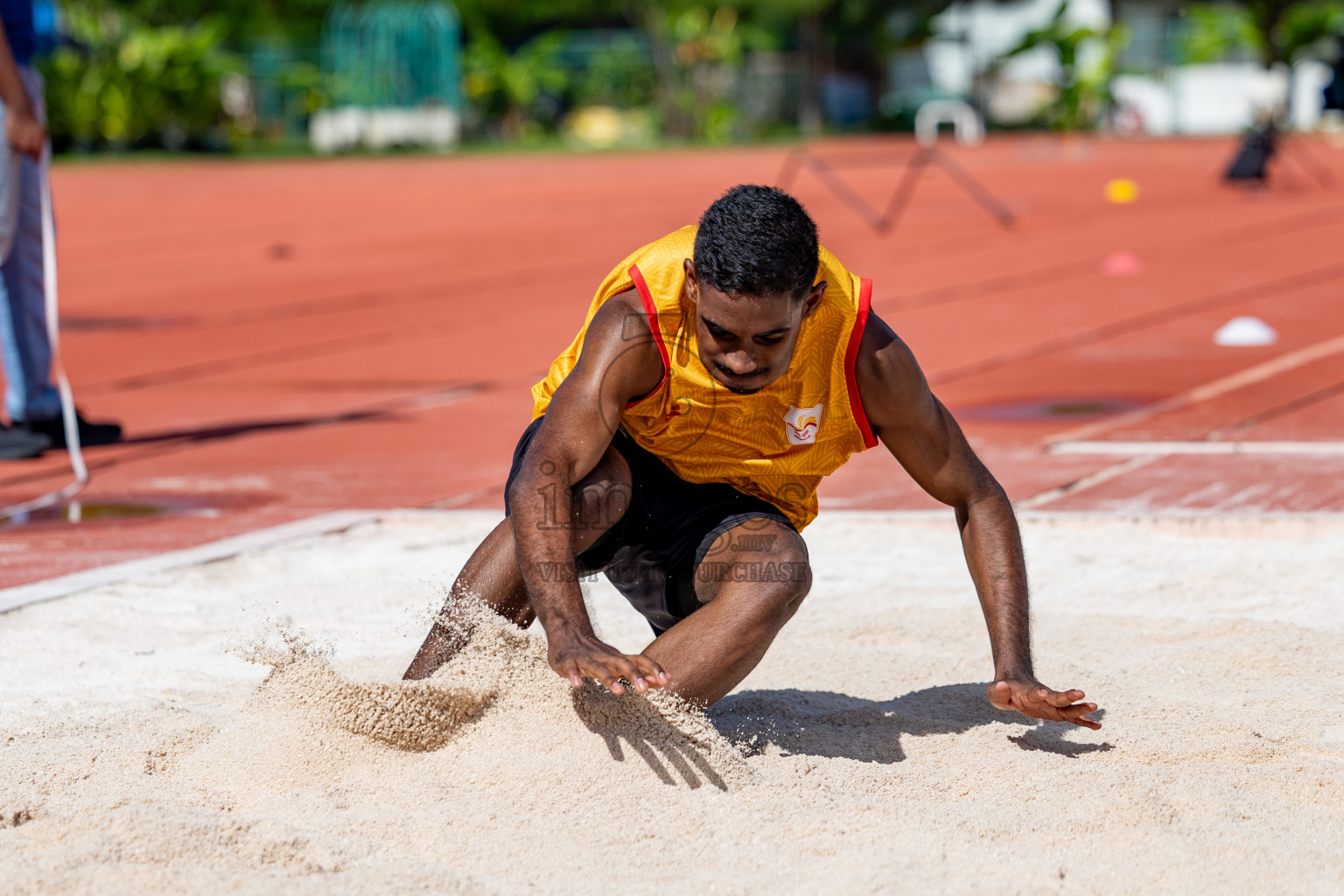 Day 2 of MWSC Interschool Athletics Championships 2024 held in Hulhumale Running Track, Hulhumale, Maldives on Sunday, 10th November 2024. 
Photos by:  Hassan Simah / Images.mv