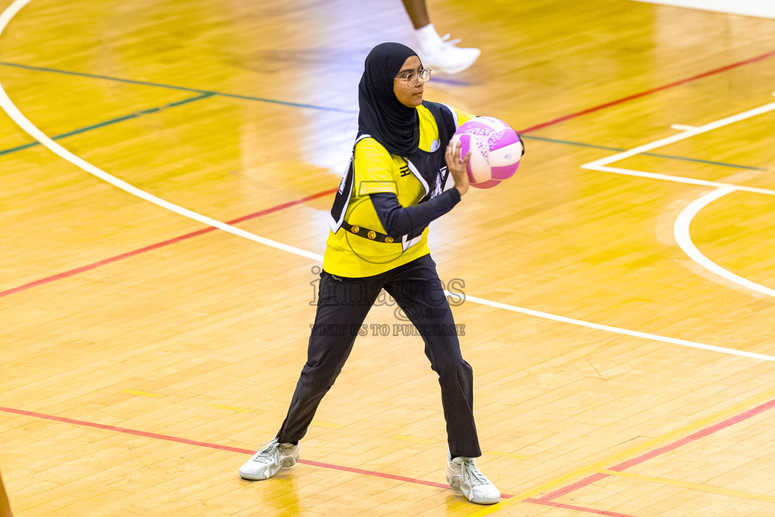 Day 8 of 24th Milo Netball Association Championship was held in Social Center at Male', Maldives on Monday, 8th September 2025. Photos: Mohamed Mahfooz Moosa / images.mv