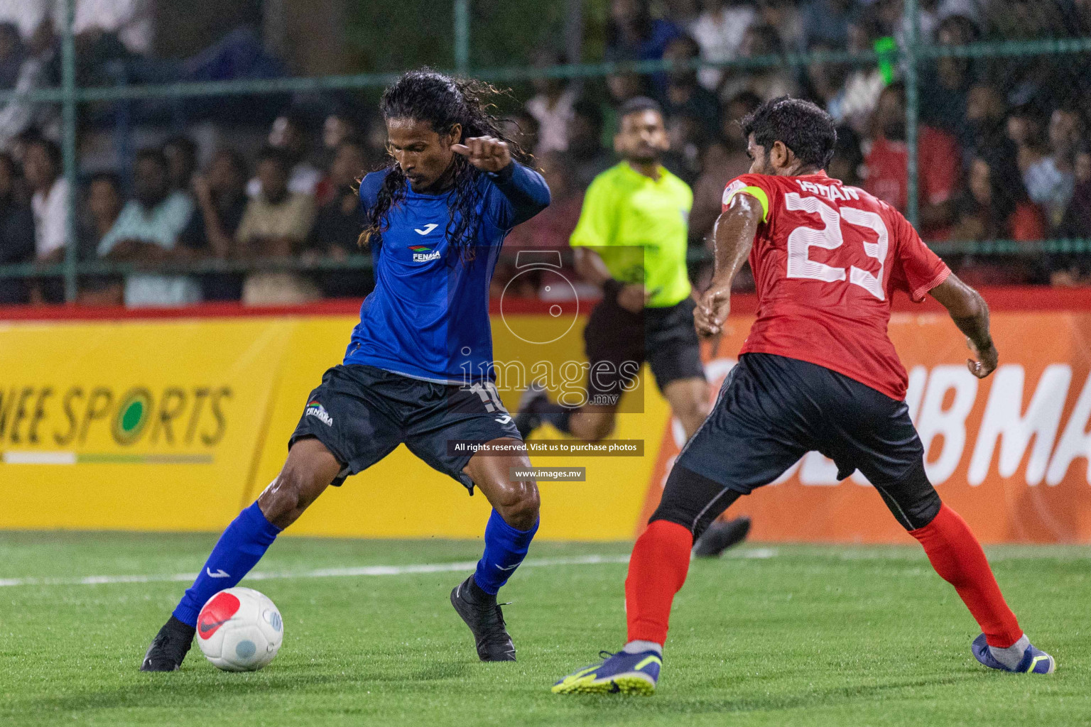 Team Fenaka vs United BML in Club Maldives Cup 2022 was held in Hulhumale', Maldives on Sunday, 9th October 2022. Photos: Ismail Thoriq / images.mv