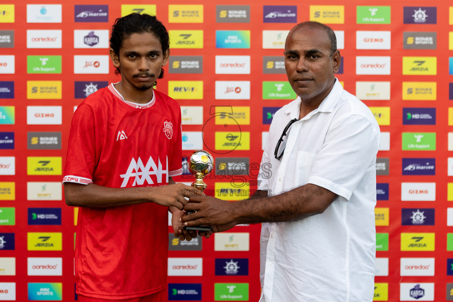 GA Kondey vs GA Gemanafushi in Day 5 of Golden Futsal Challenge 2024 was held on Friday, 19th January 2024, in Hulhumale', Maldives Photos: Mohamed Mahfooz Moosa / images.mv