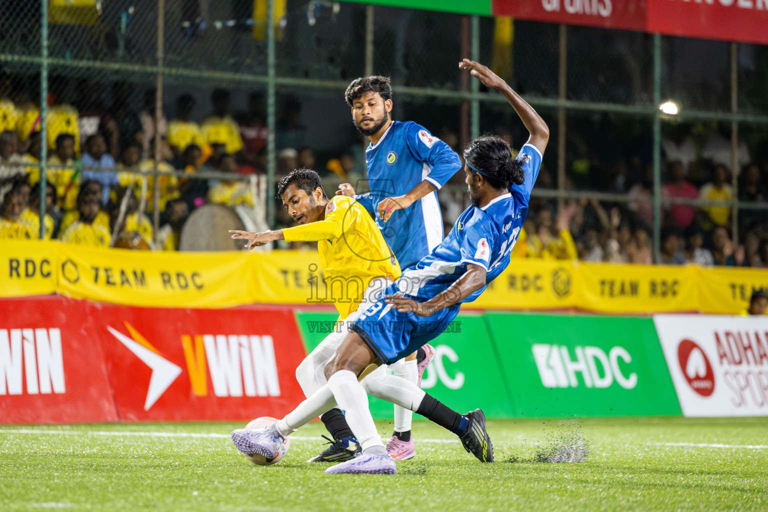 RRC vs FEN in Day 4 of Club Maldives Cup 2025 was held in Rehendi Futsal Ground, Hulhumale', Maldives on Thursday, 2nd October 2025. Photos: Mohamed Mahfooz Moosa / images.mv