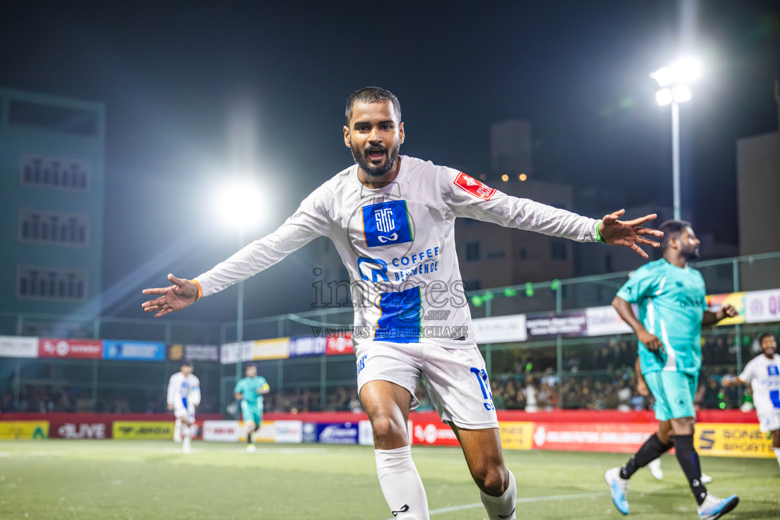 S Hithadhoo vs S Feydhoo in Seenu Atoll Final in Day 24 of Golden Futsal Challenge 2025 was held on Tuesday , 28th January 2025, in Hulhumale', Maldives. Photos: Abdulla Abeed / images.mv