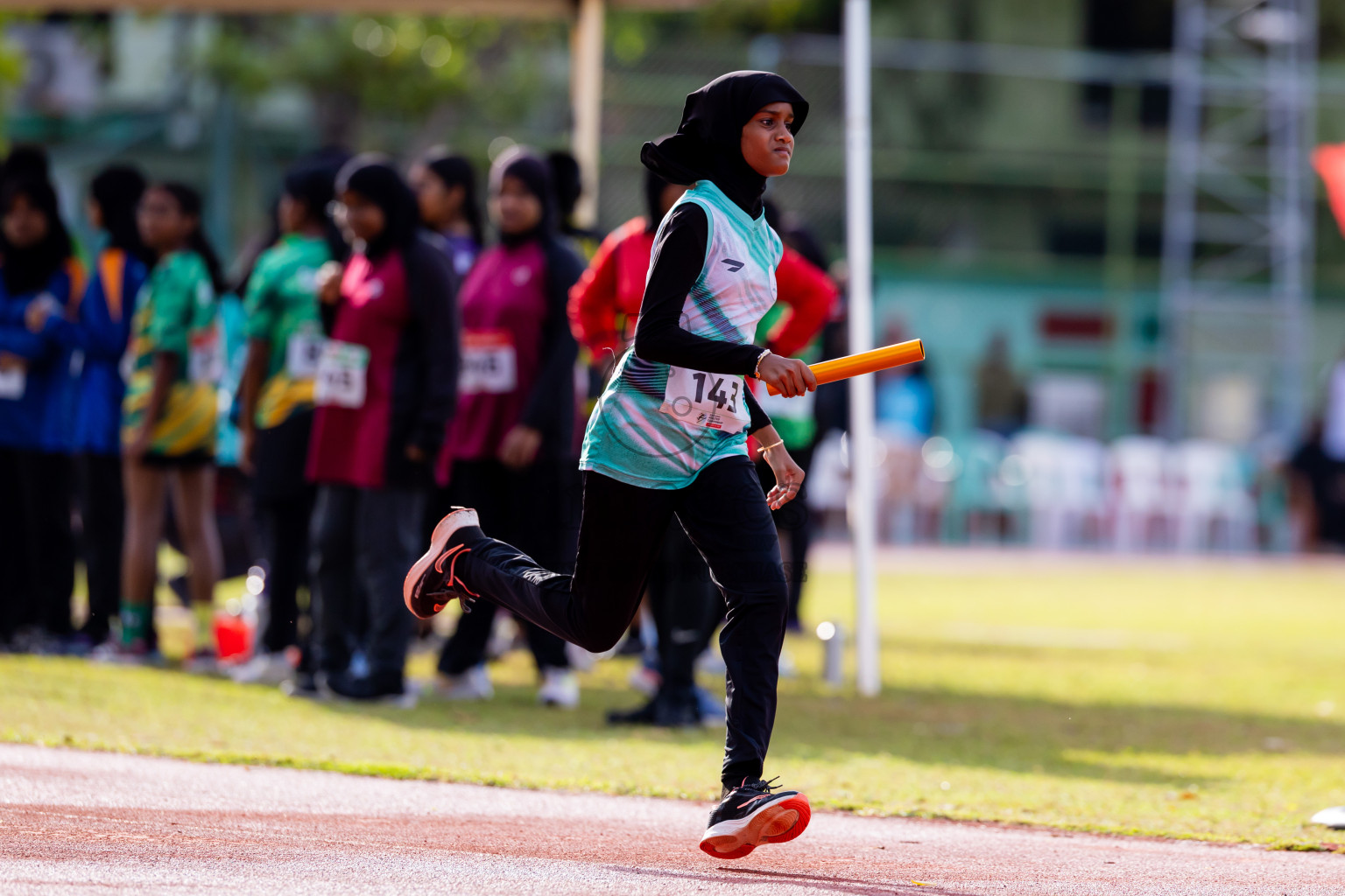 Day 6 of Inter-school Athletics Championship 2025 held in Ekuveni Synthetic Track, Male', Maldives on Sunday, 12th October 2025. Photos by: Nausham Waheed / Images.mv