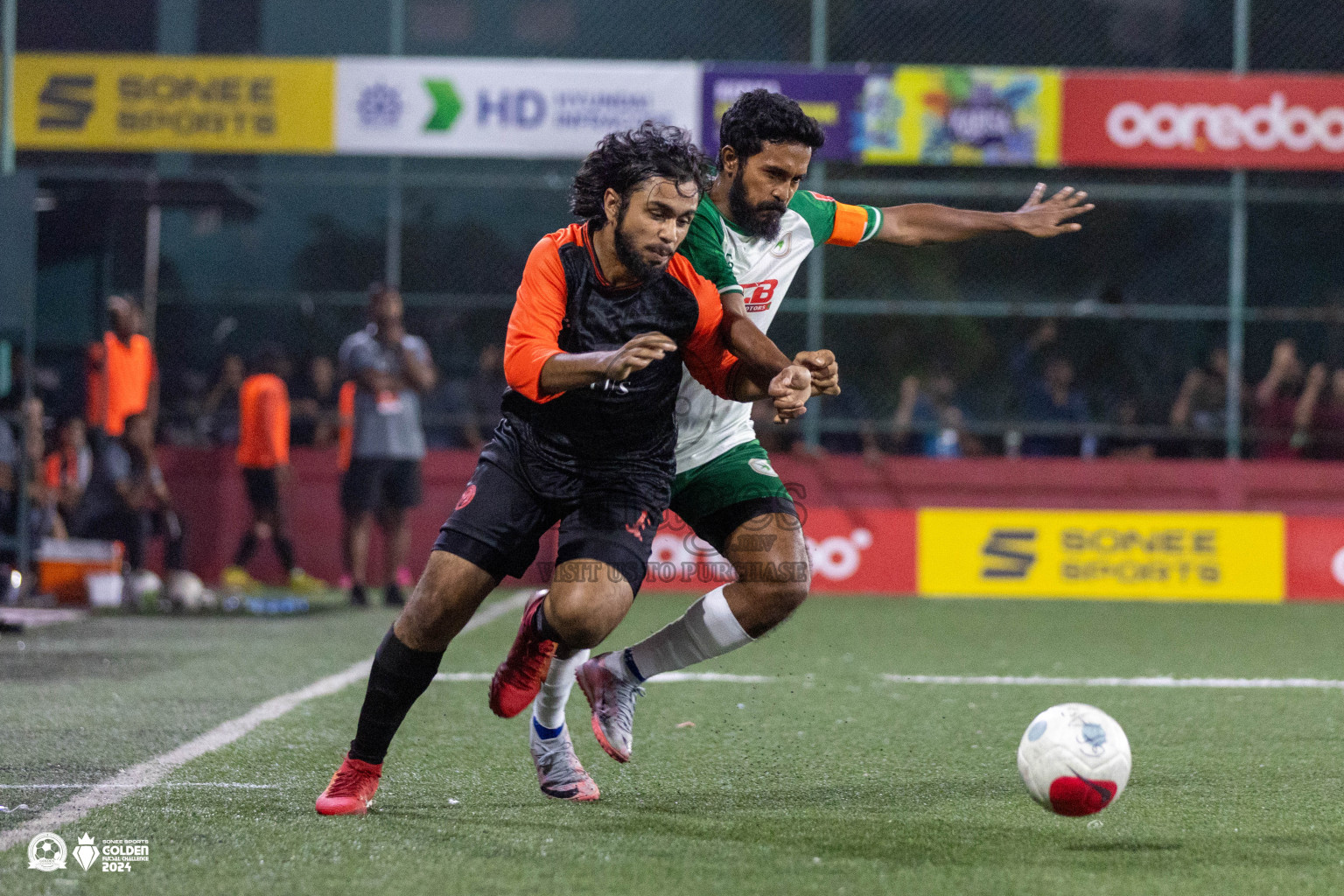 R Meedhoo vs R Maduvvari in Golden Futsal Challenge 2024 was held on Tuesday, 16th January 2024, in Hulhumale', Maldives Photos: Ismail Thoriq / images.mv