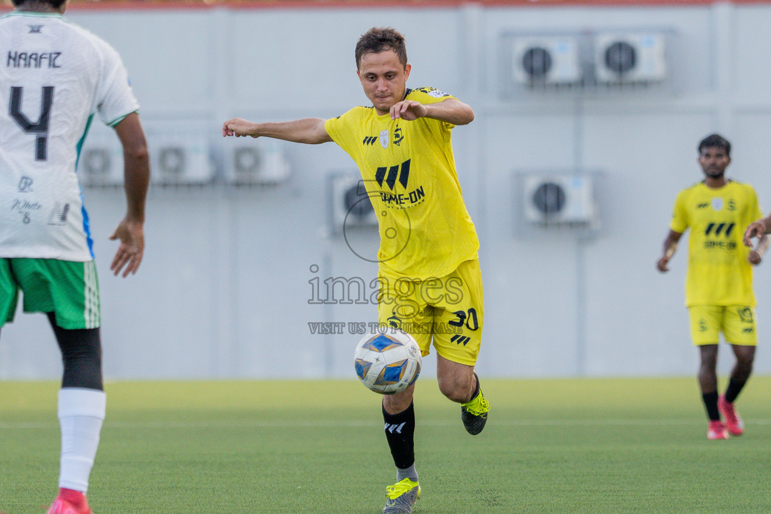 Semi Finals Match 02 Huss Songun FT VS Velaa Sports Club in Day 8 of Eydhafushi Cup 2025 held in Eydhafushi Football Stadium at B. Eydhafushi, Maldives on Saturday, 13th September 2025. Photos: Arif Rasheed / images.mv