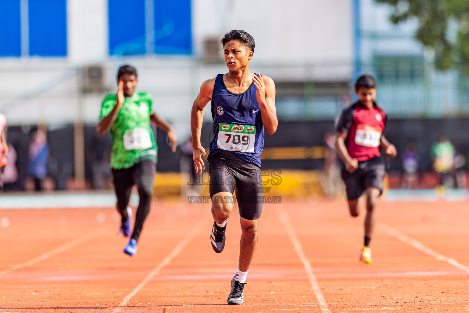 Day 4 of Inter-school Athletics Championship 2025 held in Ekuveni Synthetic Track, Male', Maldives on Thursday, 09th October 2025. Photos by: Areef Adam / Images.mv