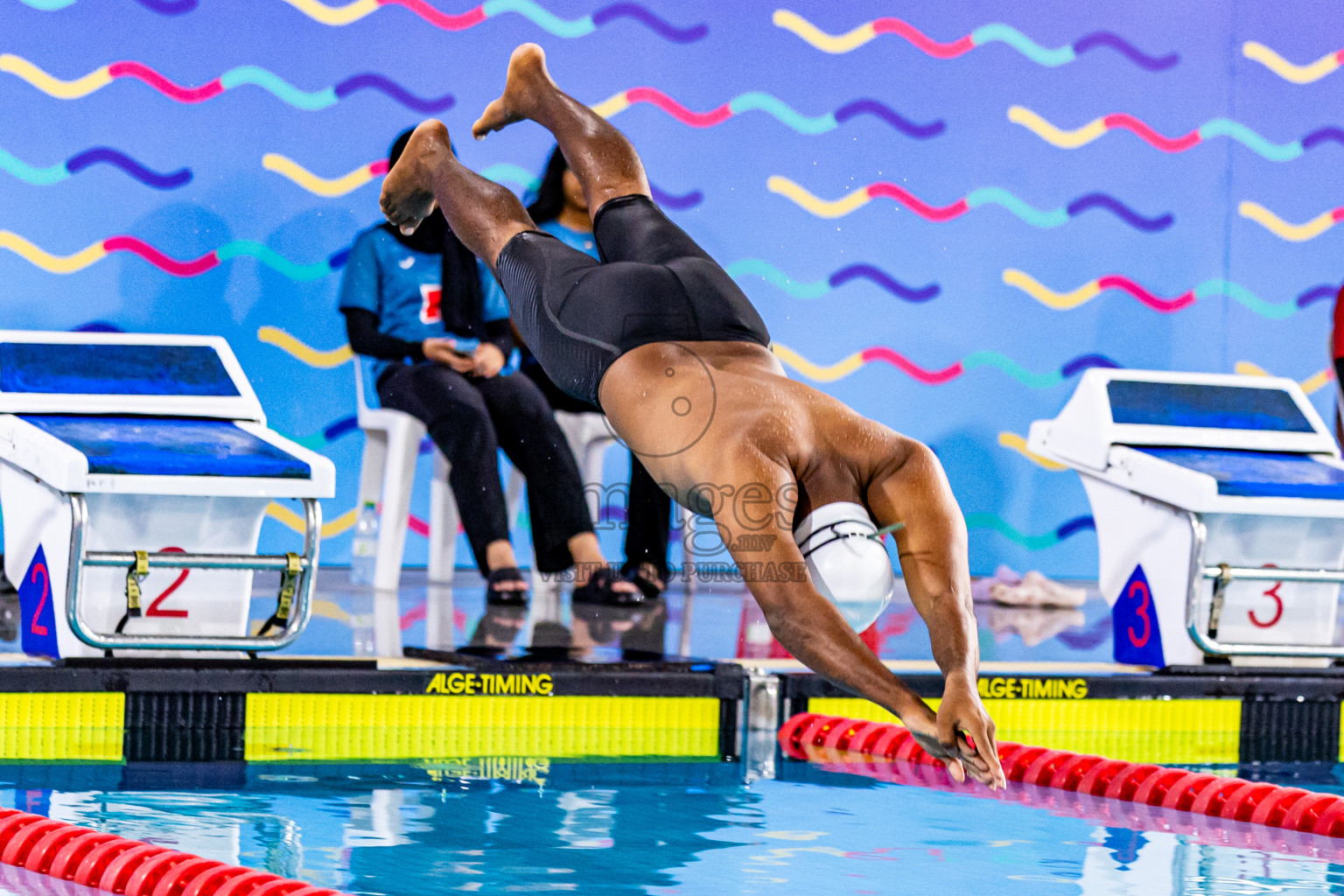 Day 2 of National Swimming Competition 2024 held in Hulhumale', Maldives on Saturday, 14th December 2024. Photos: Nausham Waheed / images.mv