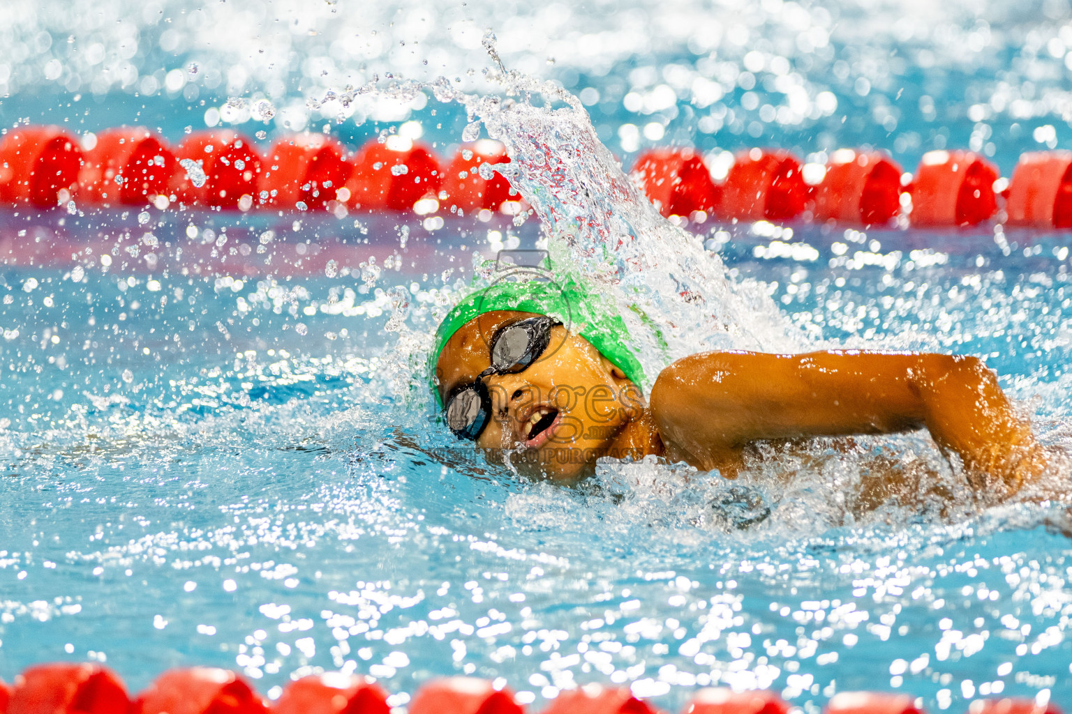Day 2 of BML 6th National Kids Swimming Kids Festival 2025 held in Hulhumale', Maldives on Tuesday, 4th November 2024. Photos: Hassan Simah / images.mv
