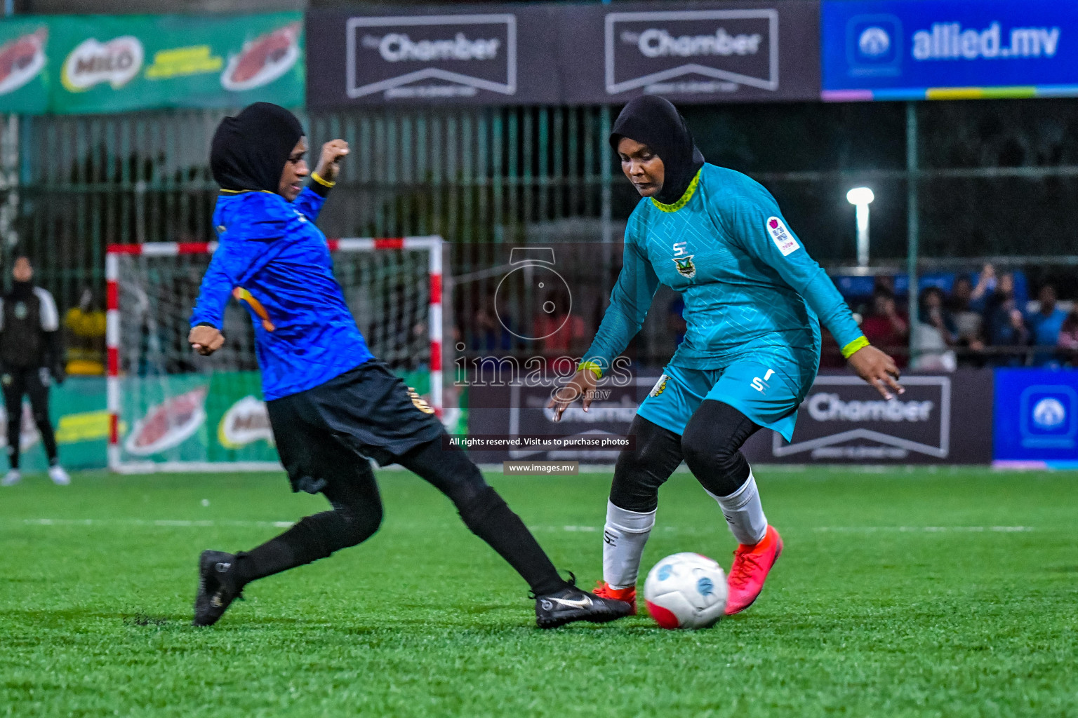 MPL vs WAMCO in Eighteen Thirty Women's Futsal Fiesta 2022 was held in Hulhumale', Maldives on Saturday, 8th October 2022. Photos: Nausham Waheed / images.mv