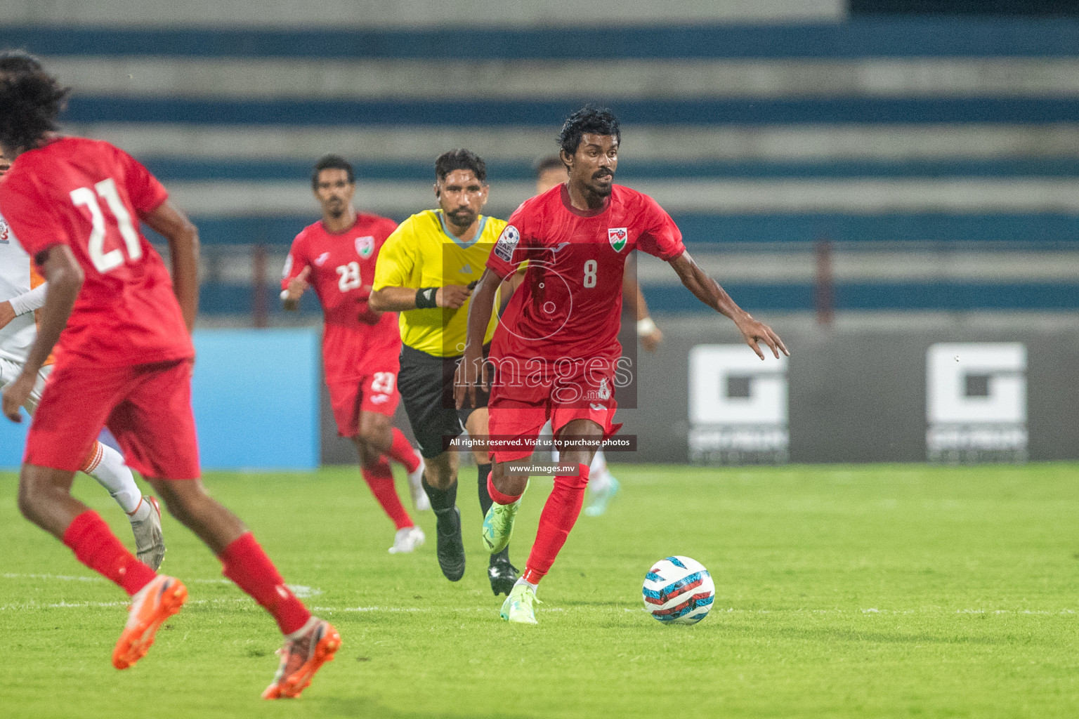 Maldives vs Bhutan in SAFF Championship 2023 held in Sree Kanteerava Stadium, Bengaluru, India, on Wednesday, 22nd June 2023. Photos: Nausham Waheed / images.mv