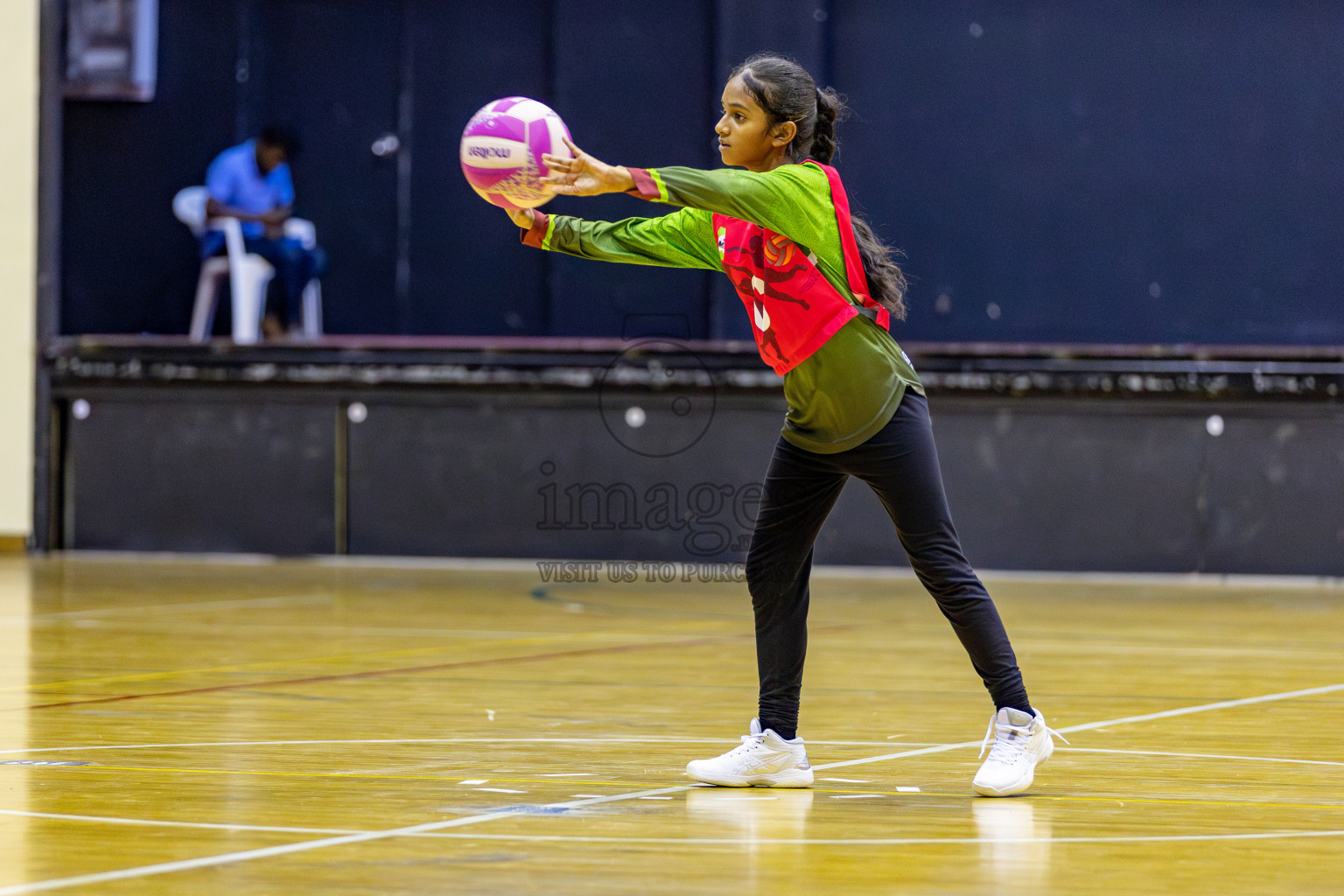 N Sports Acamdemy B vs Fiontti A Team in Day 3 of 3rd Netball Junior Championship, held at Social Center on Tuesday, 21st January 2025 . 
Photos: Hassan Simah / images.mv