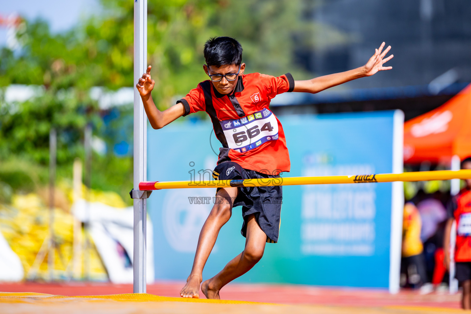 Day 3 of MWSC Interschool Athletics Championships 2024 held in Hulhumale Running Track, Hulhumale, Maldives on Monday, 11th November 2024. Photos by:  Nausham Waheed / Images.mv