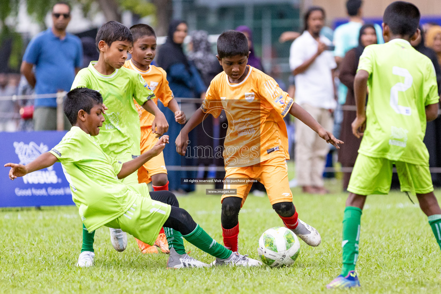 Day 1 of Milo kids football fiesta, held in Henveyru Football Stadium, Male', Maldives on Wednesday, 11th October 2023 Photos: Nausham Waheed/ Images.mv