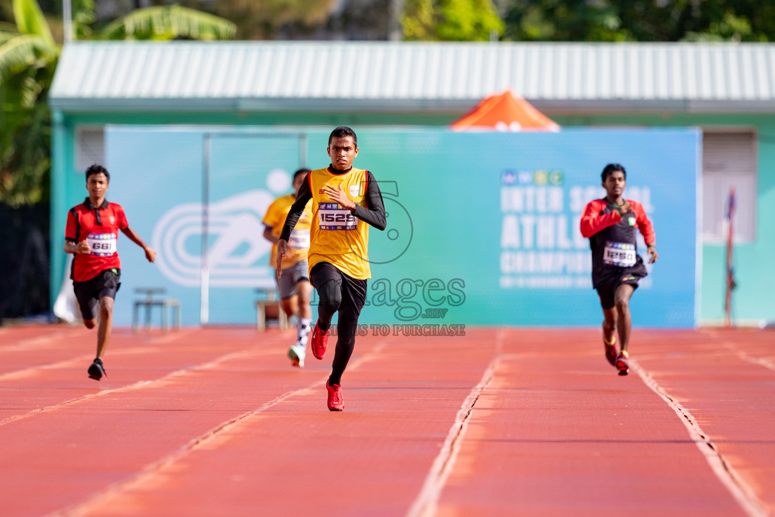 Day 3 of MWSC Interschool Athletics Championships 2024 held in Hulhumale Running Track, Hulhumale, Maldives on Monday, 11th November 2024. 
Photos by: Hassan Simah / Images.mv