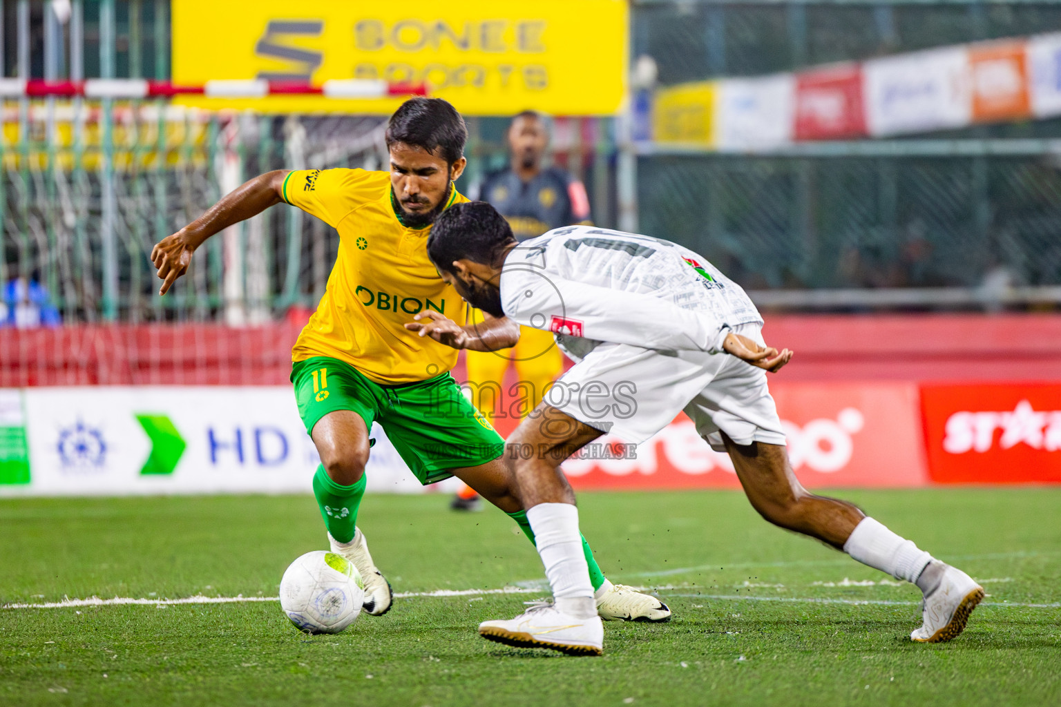 GA Gemanafushi vs GDh Vaadhoo on Day 35 of Golden Futsal Challenge 2024 was held on Tuesday, 20th February 2024, in Hulhumale', Maldives
Photos: Mohamed Mahfooz Moosa, / images.mv