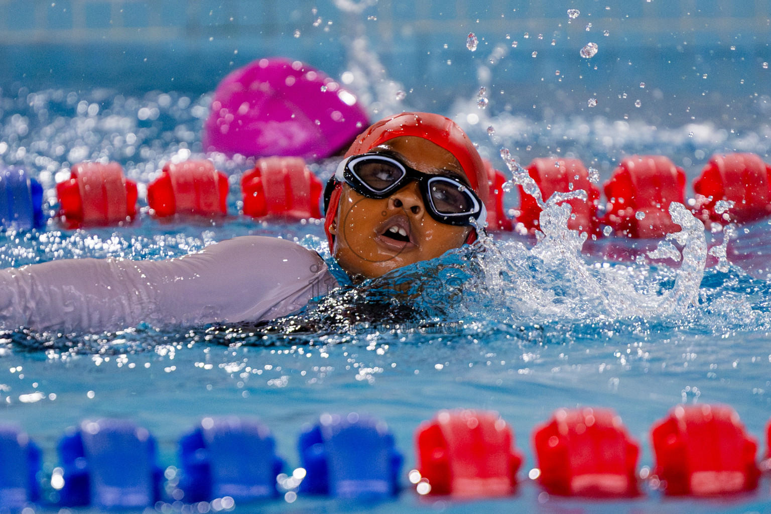 Day 1 of BML 5th National Swimming Kids Festival 2024 held in Hulhumale', Maldives on Monday, 18th November 2024. Photos: Nausham Waheed / images.mv